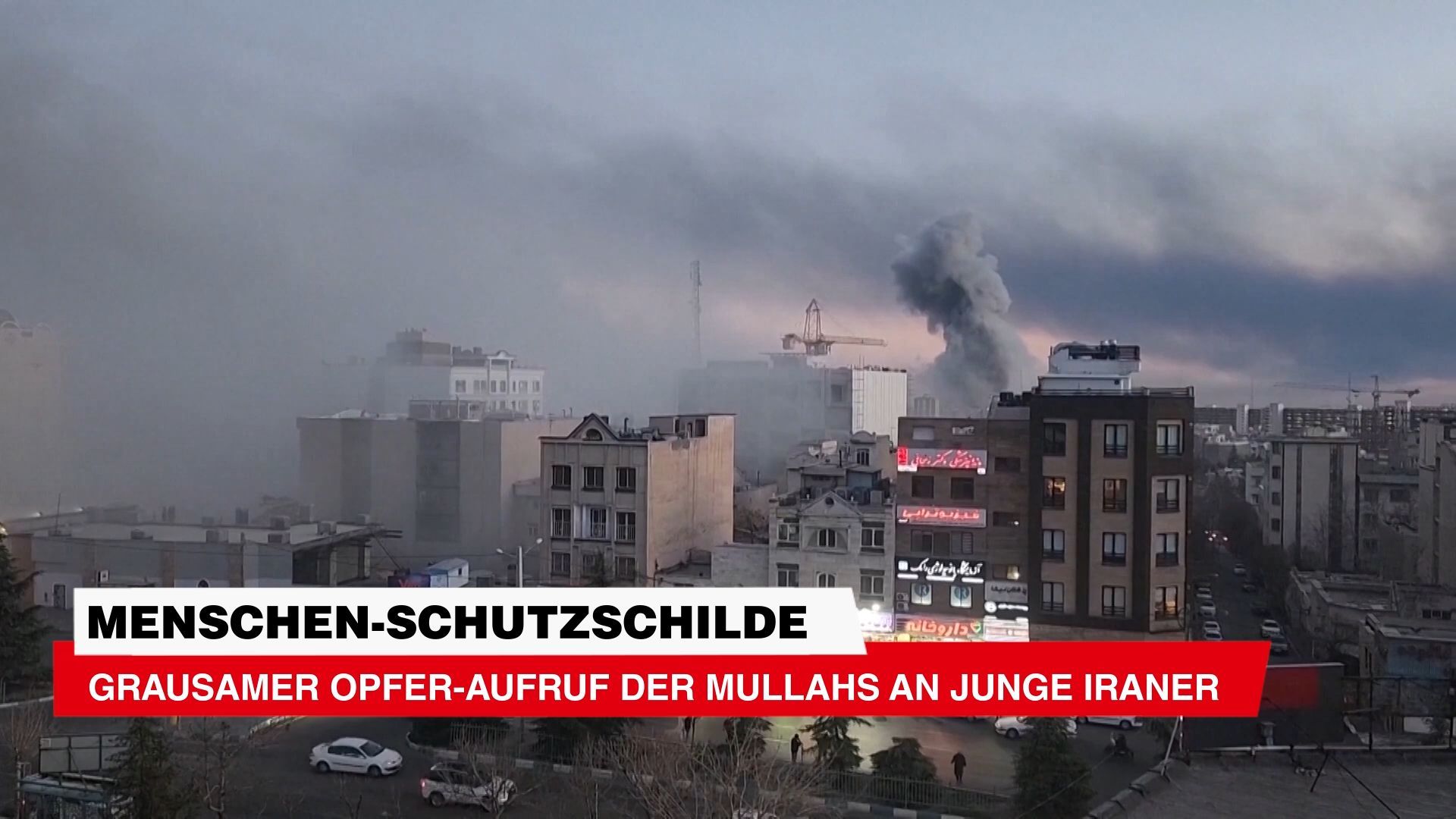 Video: Menschen-Schutzschilde ++ Grausamer Opfer-Aufruf der Mullahs an junge Iraner