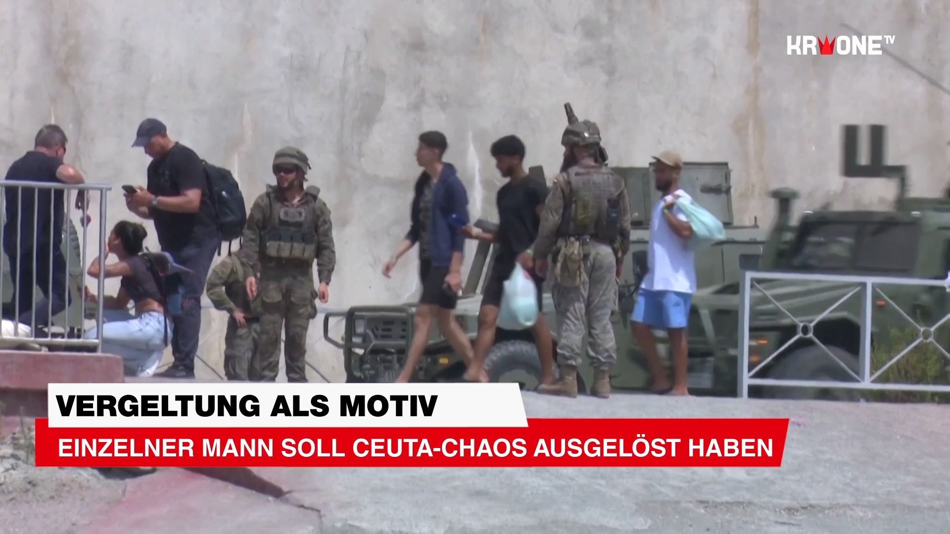 Video: Einzelner Mann soll Ceuta-Chaos ausgelöst haben