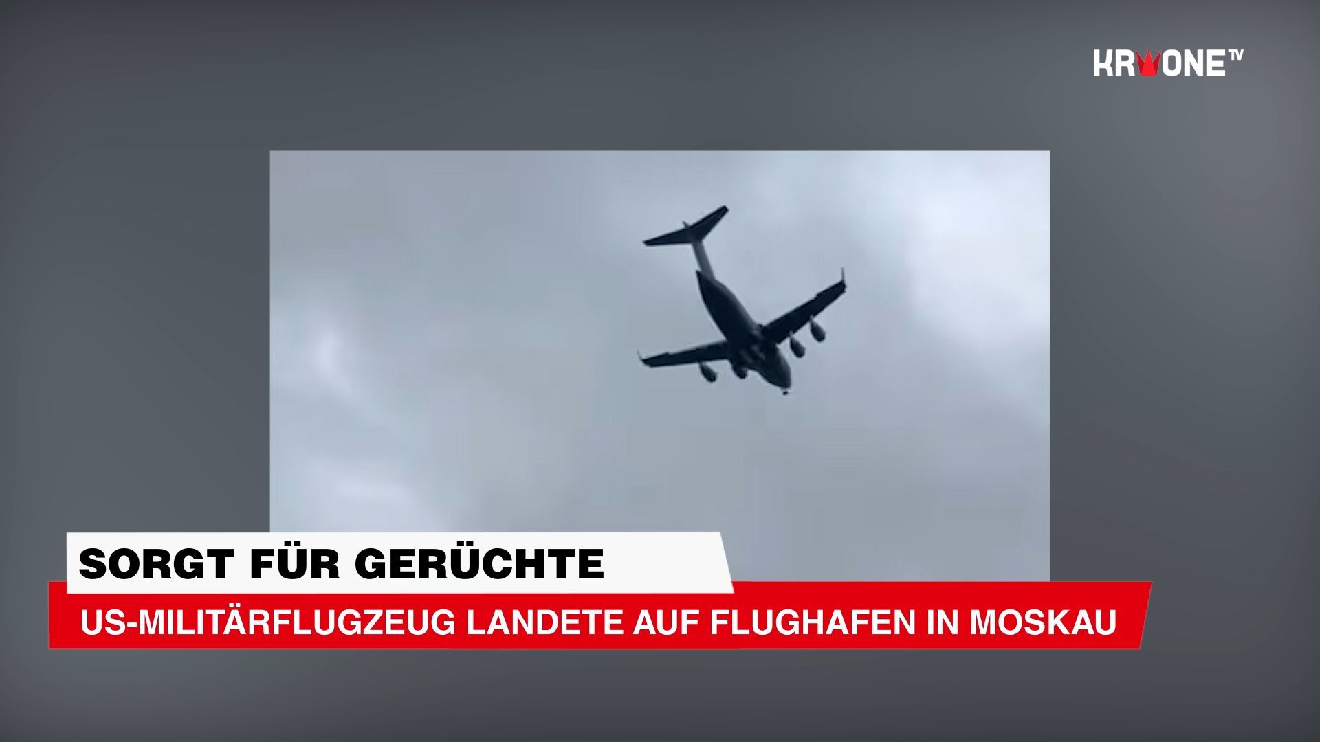 Video: US-Militärflugzeug landete auf Flughafen in Moskau und sorgt für Gerüchte