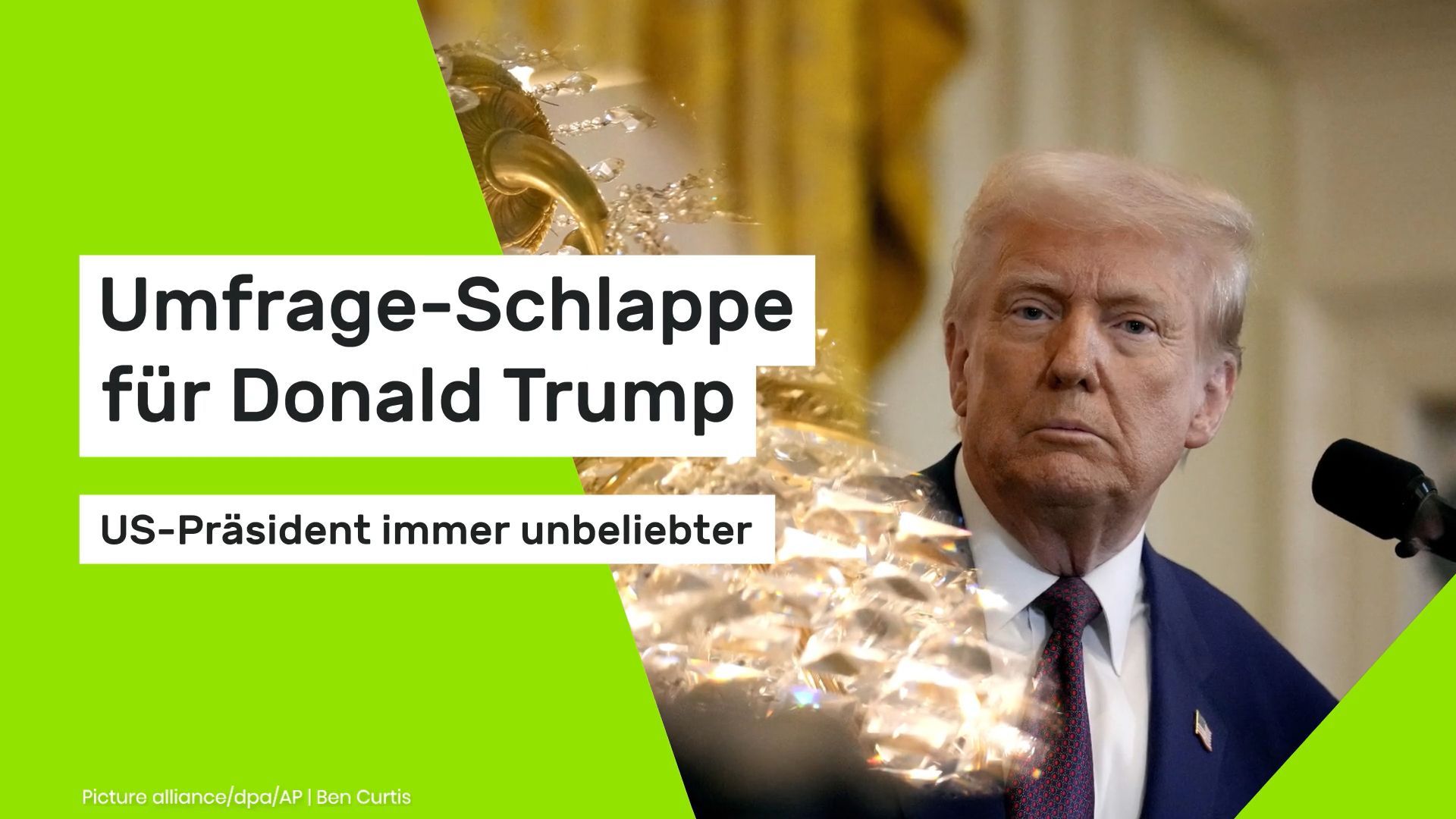 Umfrage-Schlappe für Donald Trump: US-Präsident immer unbeliebter