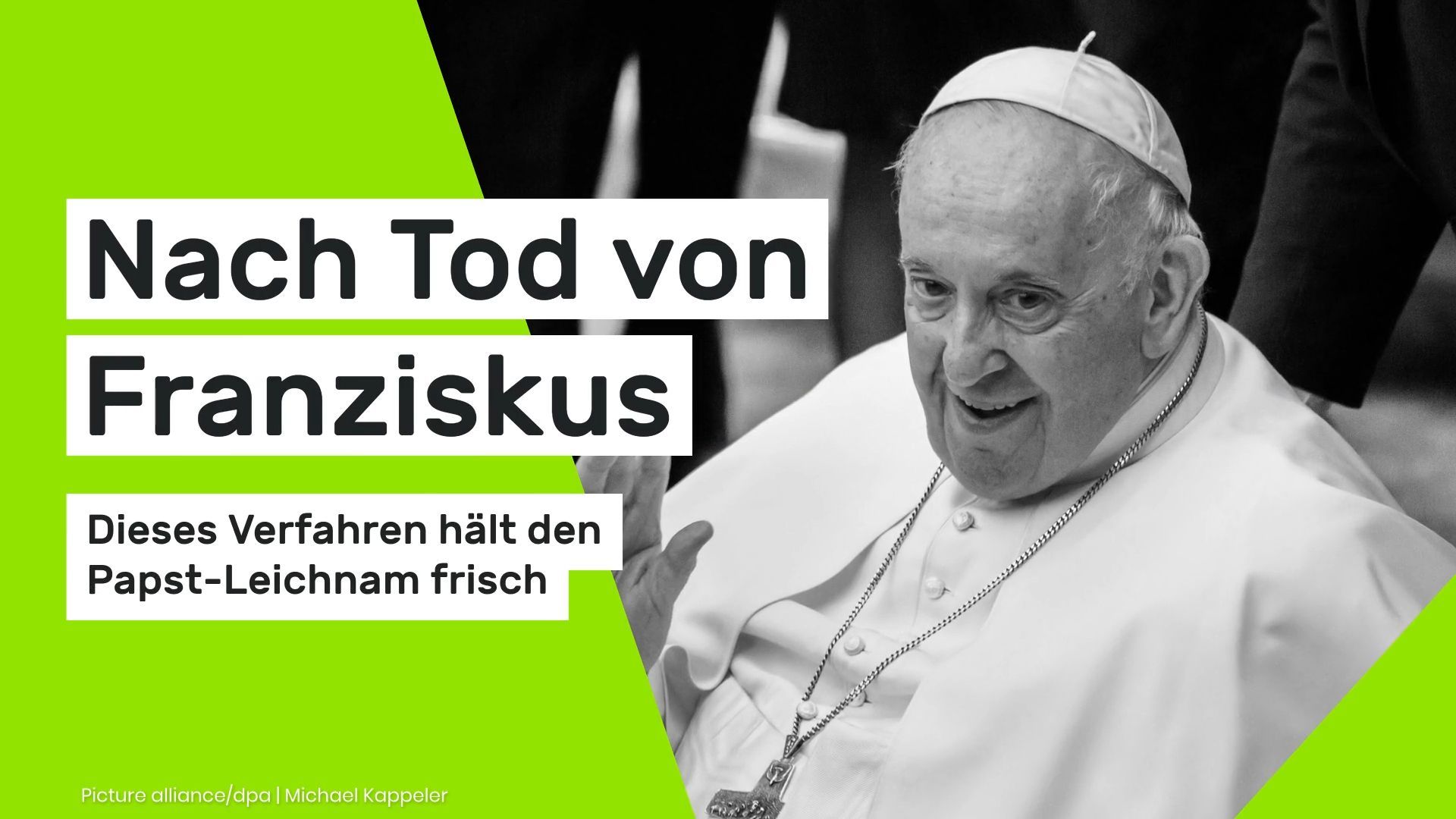 Video: Nach Tod von Franziskus: Dieses Verfahren hält den Papst-Leichnam frisch