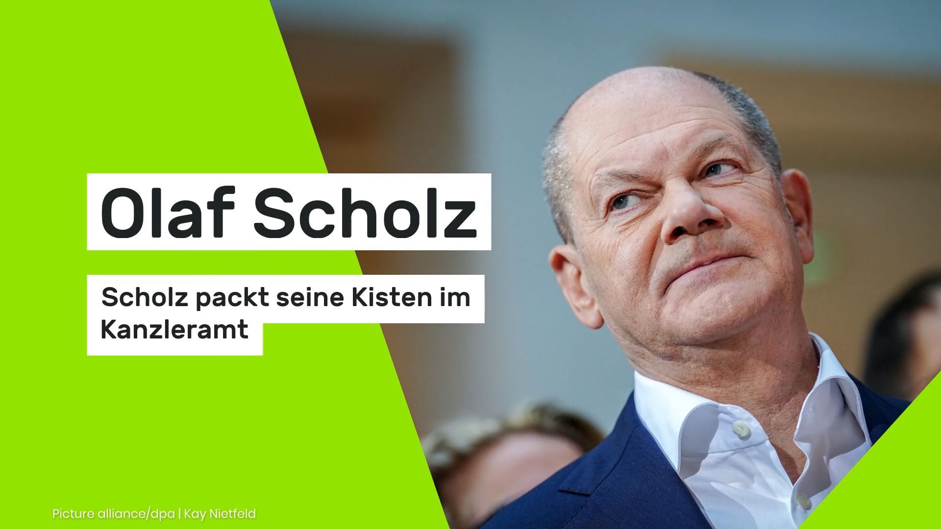 Video: Olaf Scholz: Scholz packt seine Kisten im Kanzleramt