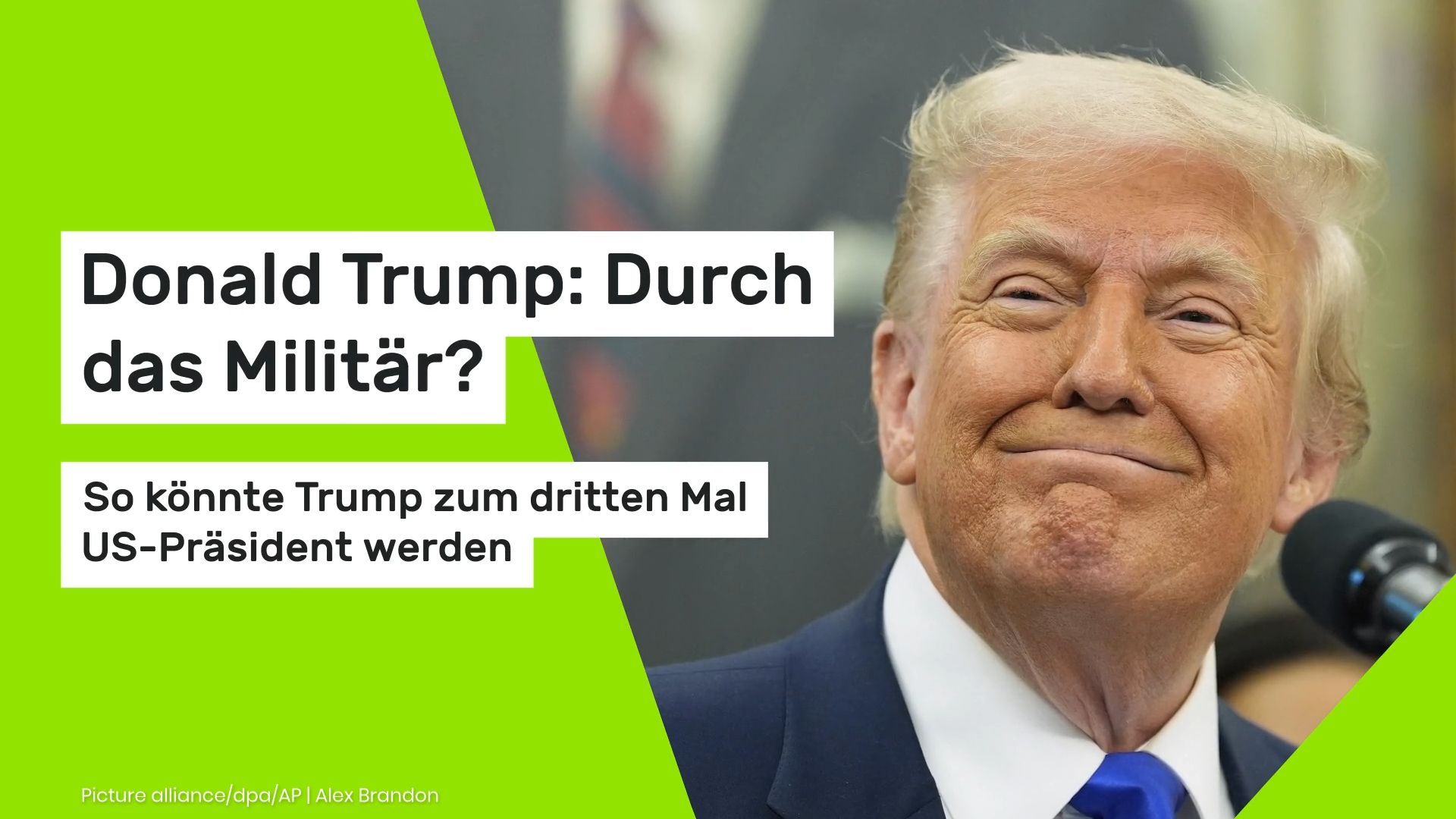 Video: Donald Trump: Durch das Militär? So könnte Trump ein drittes Mal US-Präsident werden