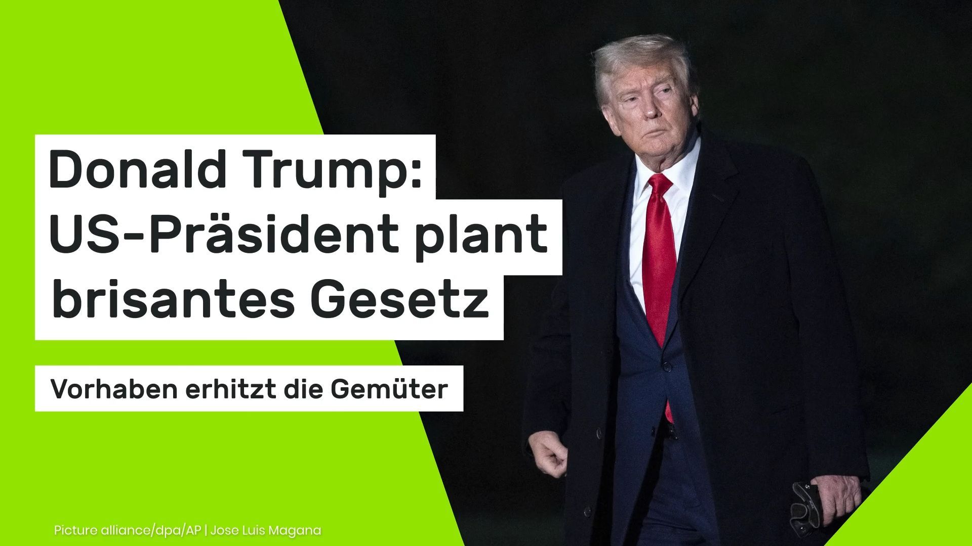 Video: Donald Trump: US-Präsident plant brisantes Gesetz - Vorhaben erhitzt die Gemüter