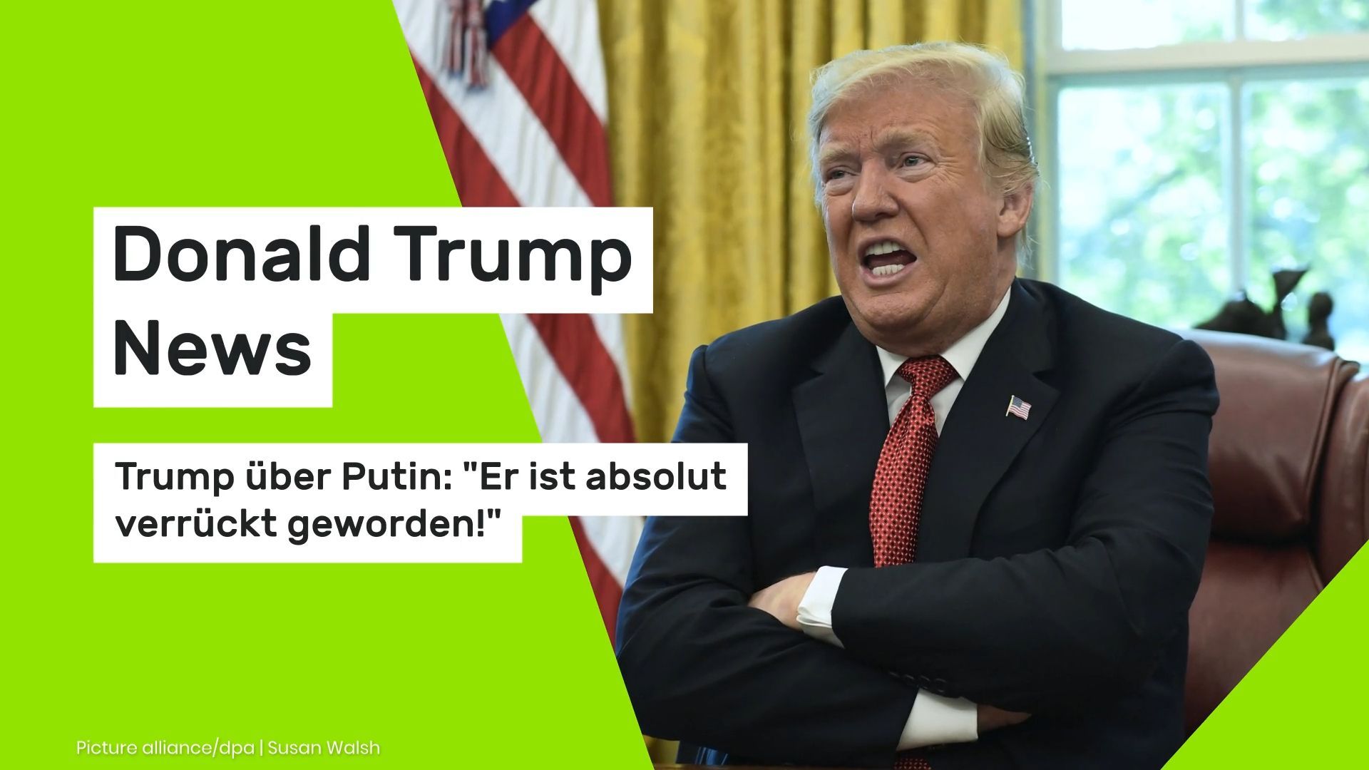 Video: Donald Trump News: Trump über Putin: "Er ist absolut verrückt geworden!"