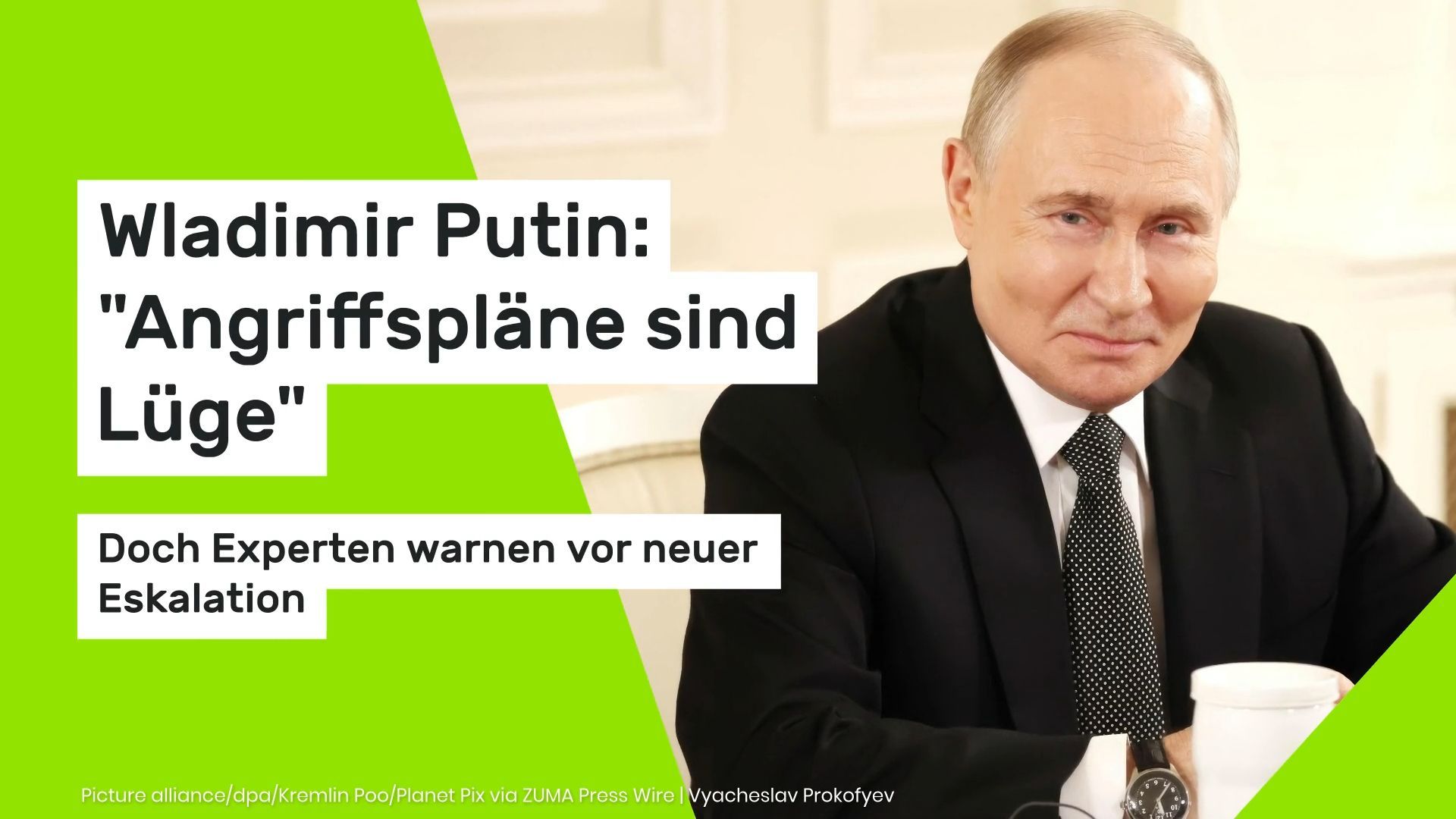 Video: Wladimir Putin: "Angriffspläne sind Lüge" – Doch Experten warnen vor neuer Eskalation