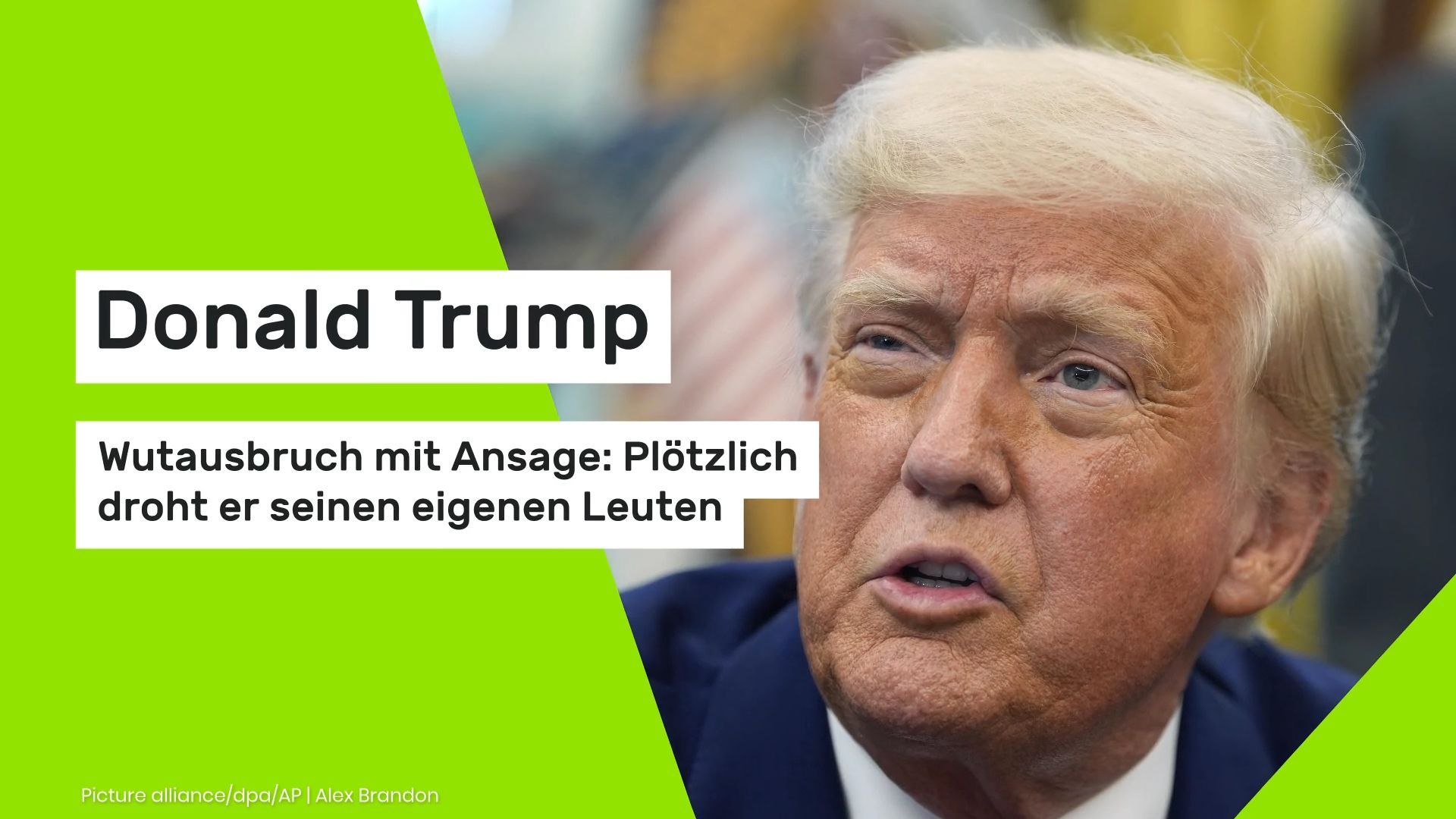 Donald Trump: Wutausbruch mit Ansage: Plötzlich droht er seinen eigenen Leuten