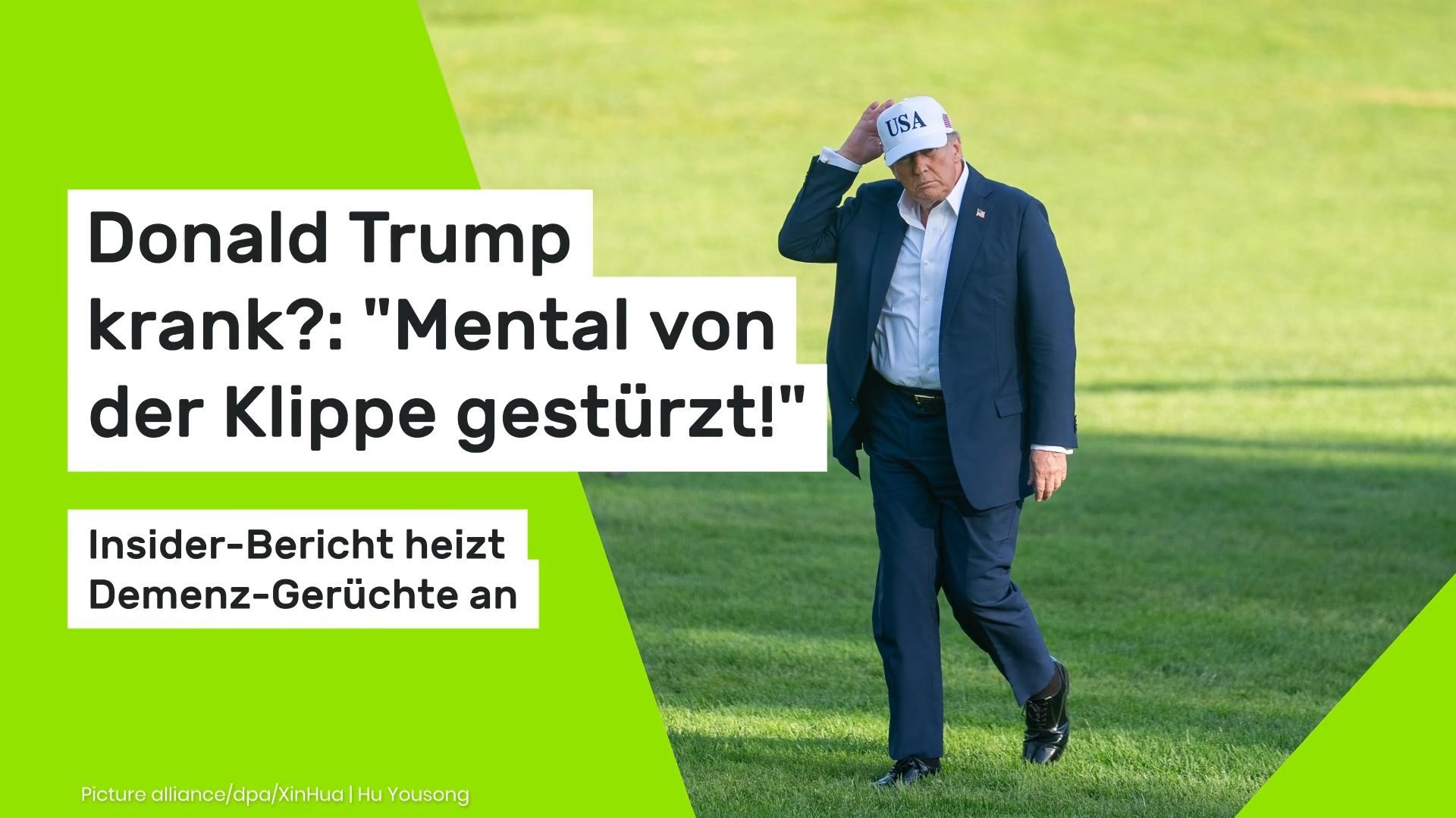 Video: Donald Trump krank?: "Mental von der Klippe gestürzt!" Insider-Bericht heizt Demenz-Gerüchte an