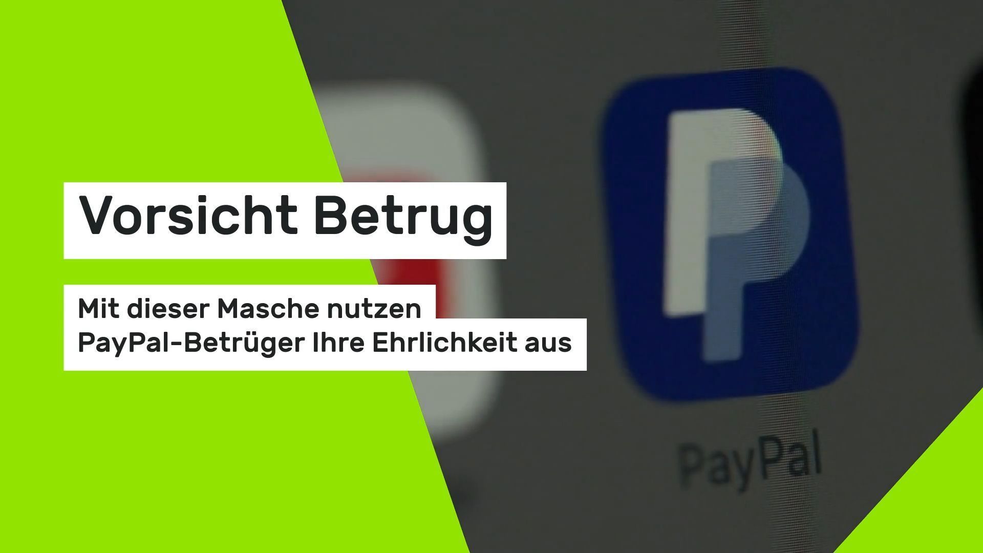 Video: Vorsicht Betrug: Mit dieser Masche nutzen PayPal-Betrüger Ihre Ehrlichkeit aus
