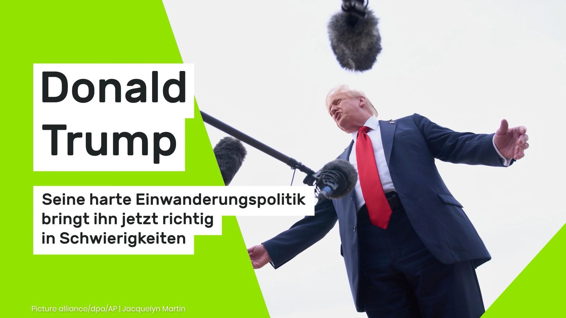 Дональд Трамп: Его жесткая иммиграционная политика теперь действительно ставит его в трудное положение