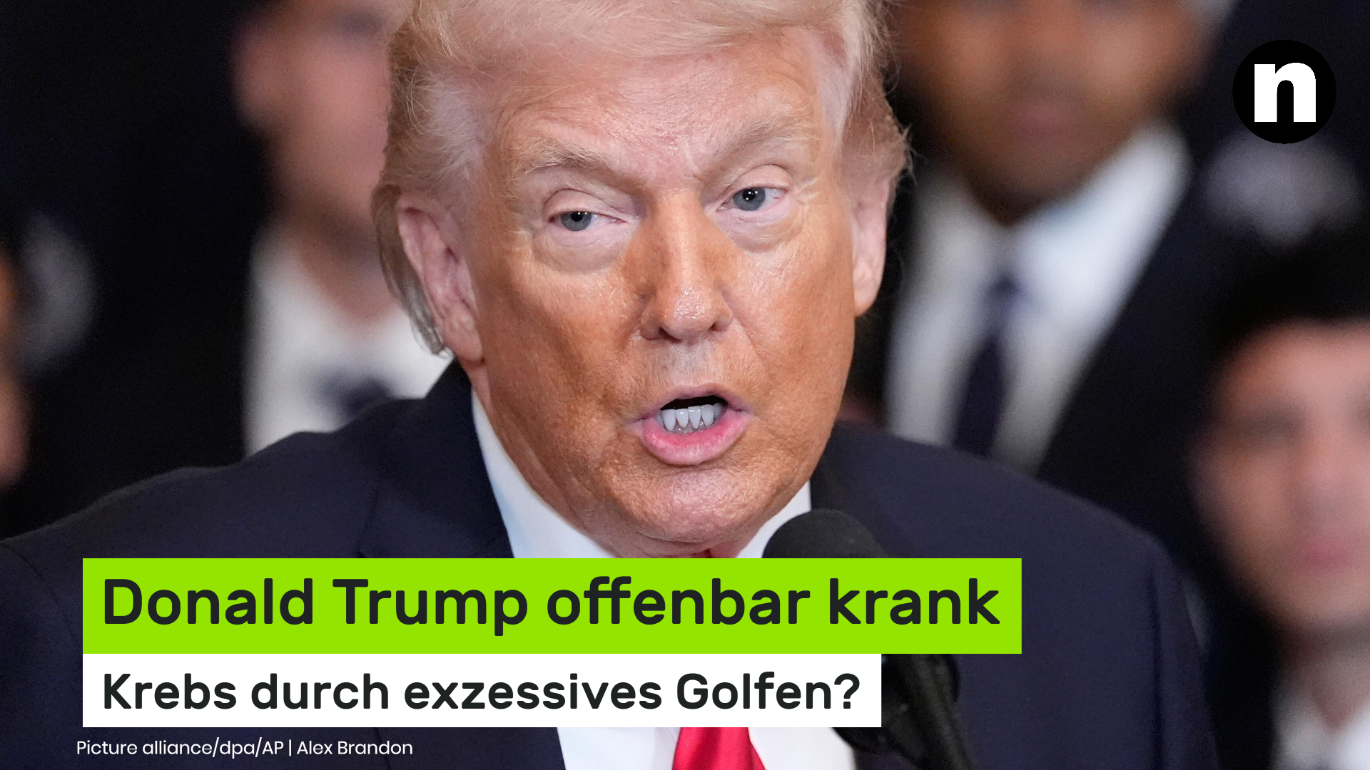 Video: Donald Trump offenbar krank: Krebs durch exzessives Golfen?