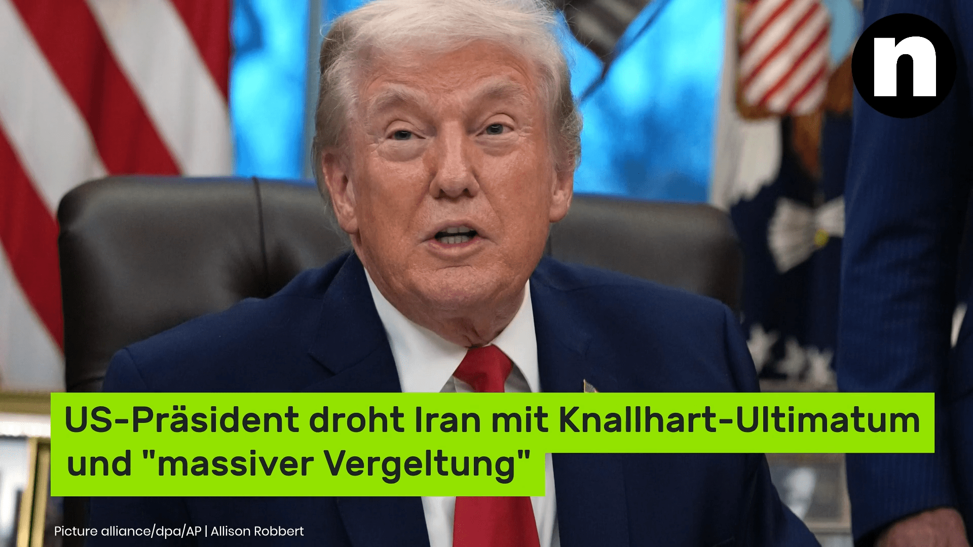 Video: Donald Trump verliert die Geduld: US-Präsident droht Iran mit Knallhart-Ultimatum und "massiver Vergeltung"