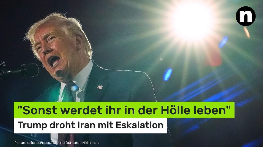 Video: Donald Trump: "Sonst werdet ihr in der Hölle leben" - US-Präsident droht Iran mit Eskalation