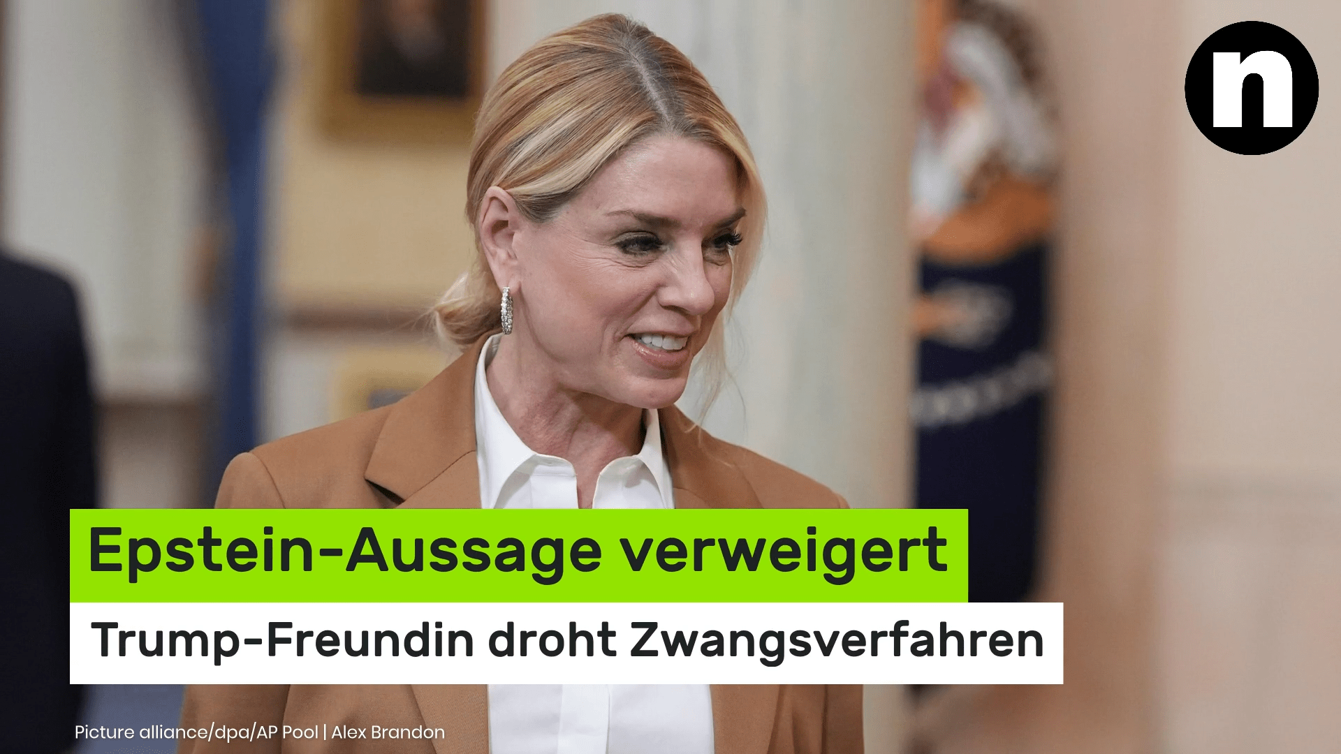 Video: Pam Bondi im Kreuzfeuer: Epstein-Aussage verweigert - Trump-Freundin droht Zwangsverfahren