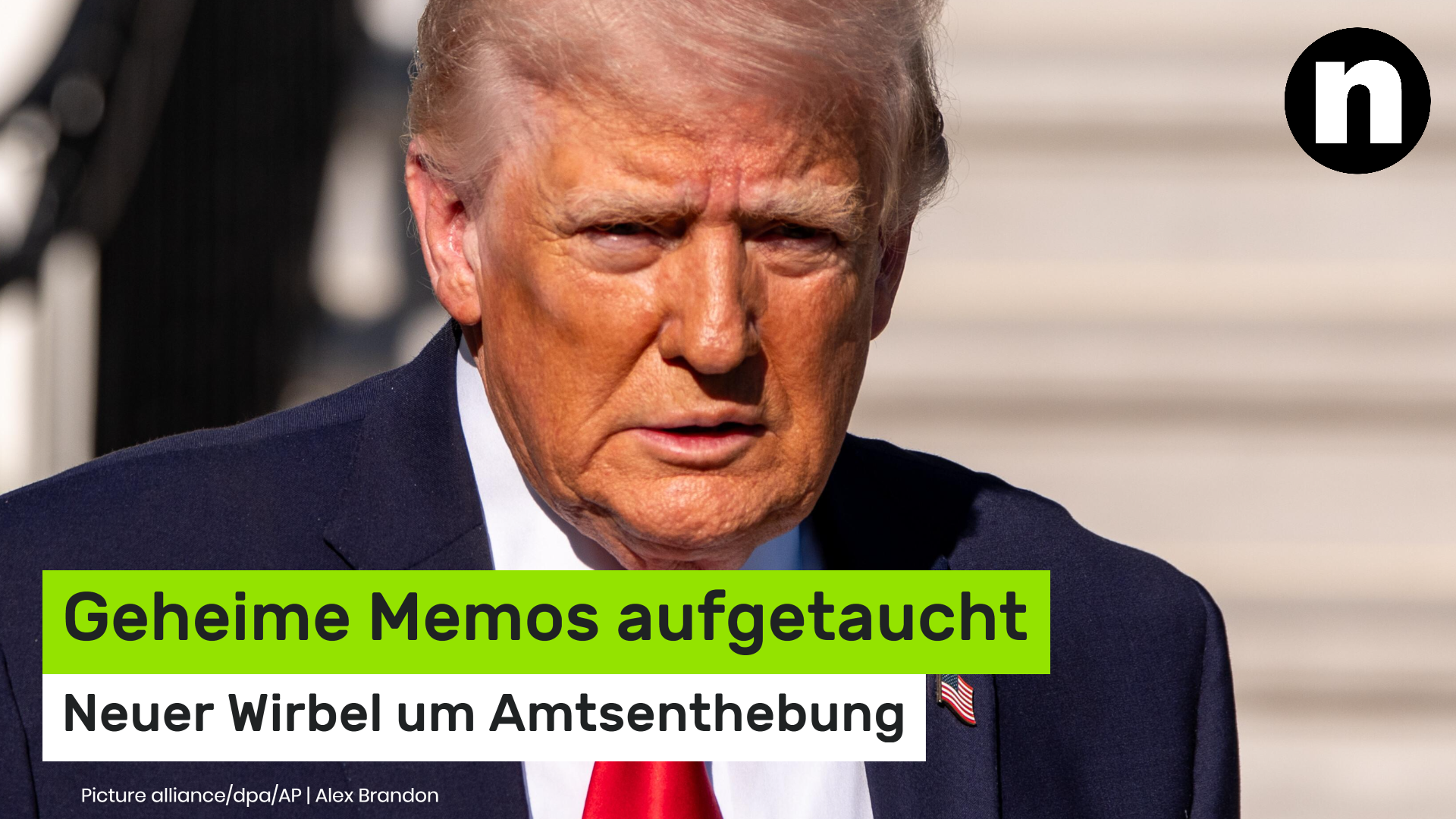 Video: Donald Trump: Neuer Wirbel um Amtsenthebung - geheime Memos aufgetaucht