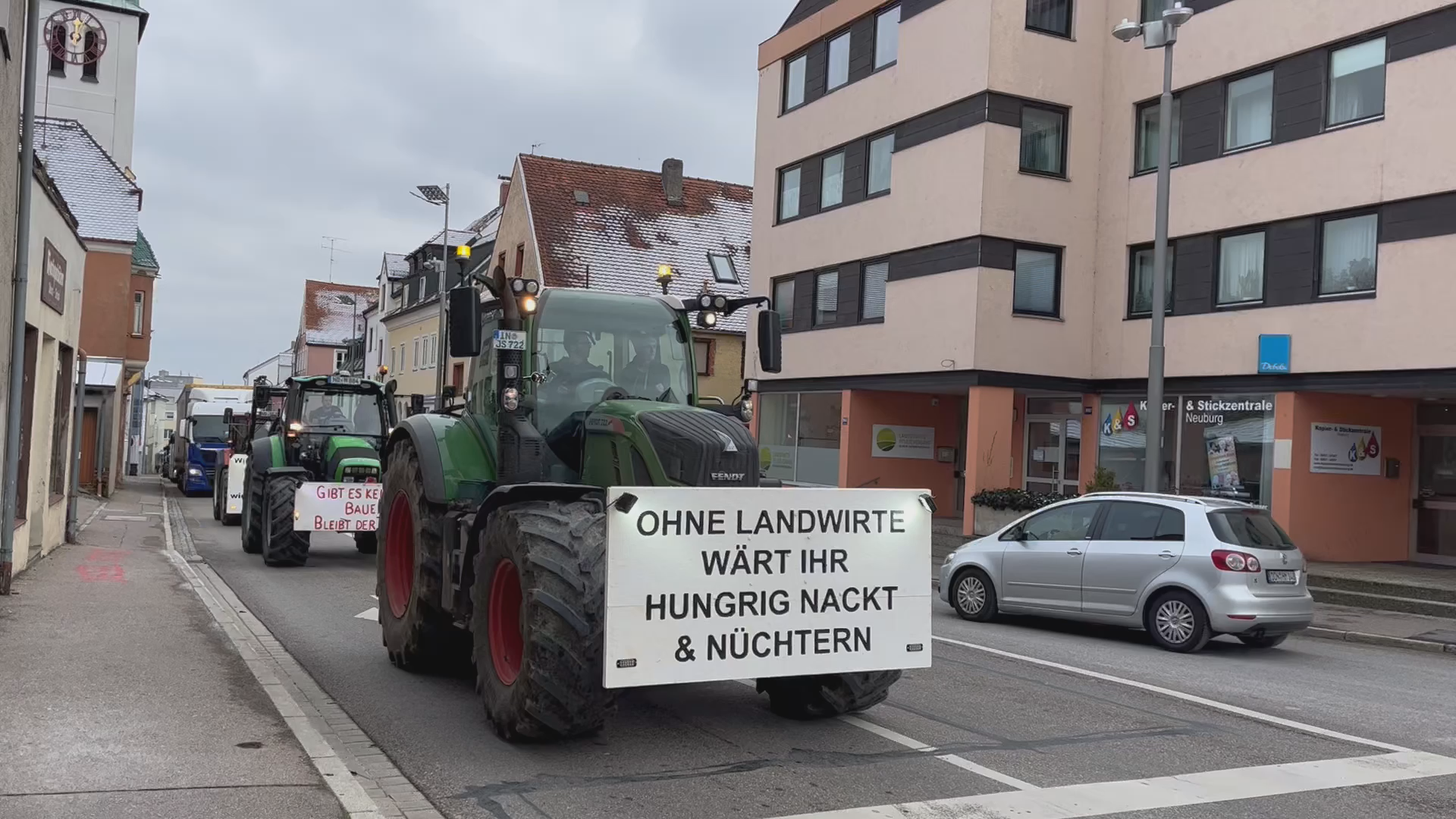 Bauerndemo in Neuburg