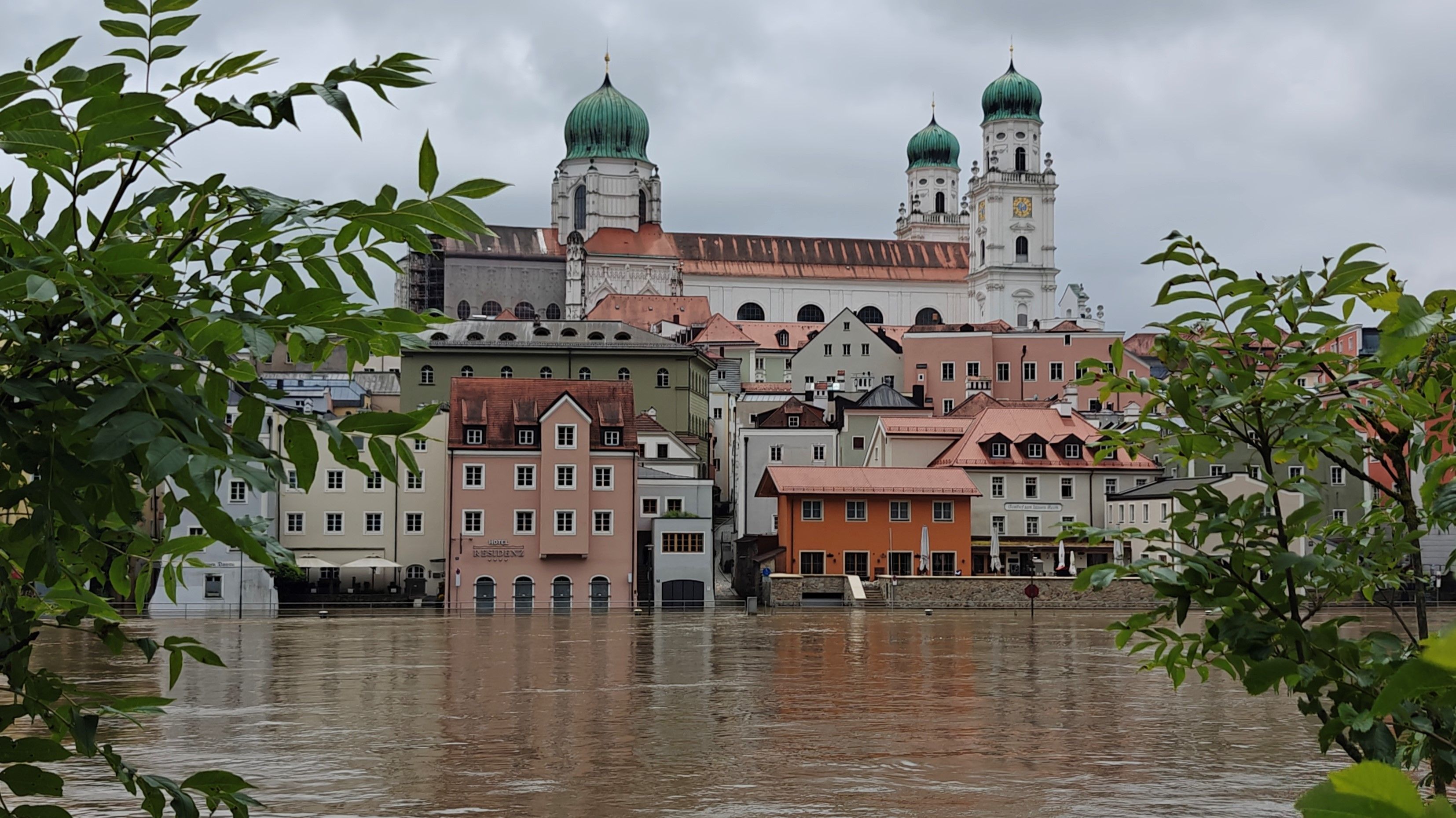 Aktuelle Hochwassersituation in Passau