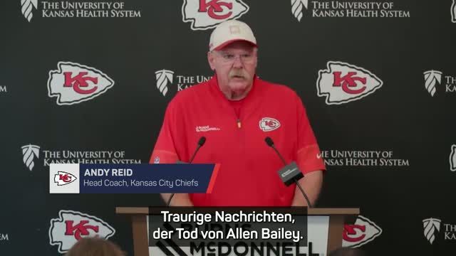 Tod mit 37: Reid und Mahomes trauern um Bailey