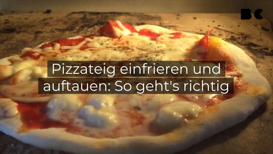 Pizzateig einfrieren und auftauen So geht