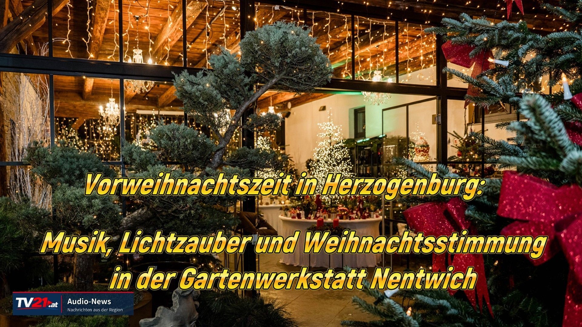 Weihnachtsstimmung in der Gartenwerkstatt Nentwich