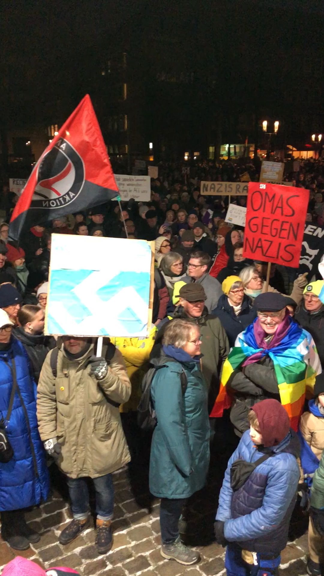 Tausende demonstrieren in Münster gegen die AfD