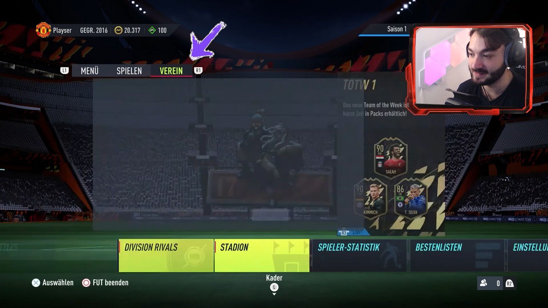 Wo ihr eure Statistik in FIFA 22 Ultimate Team findet