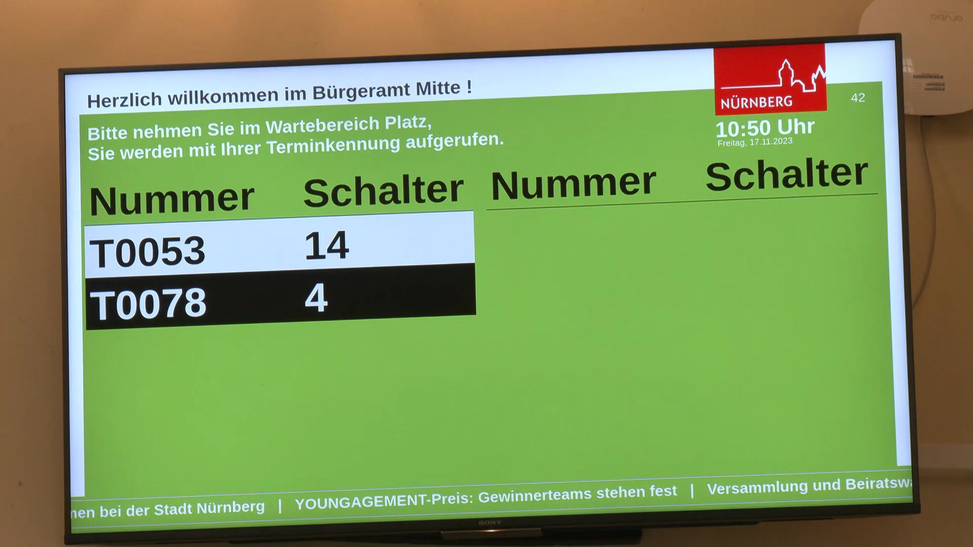 Bürgeramt Mitte Nürnberg: Verbesserte Online-Terminvergabe ab dem 19. Februar