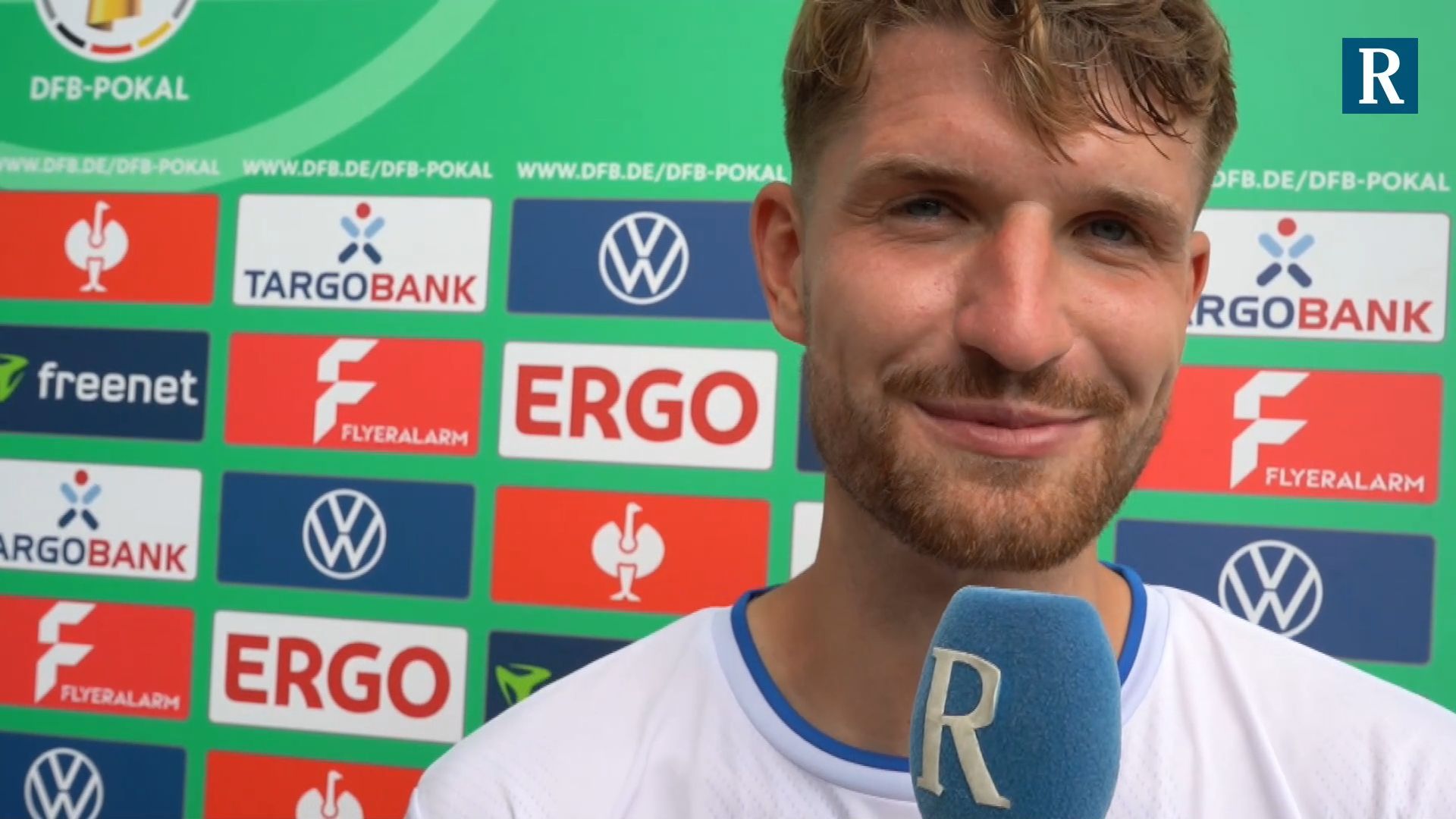 FKP-Captain Yannick Grieß after being knocked out of the DFB Cup