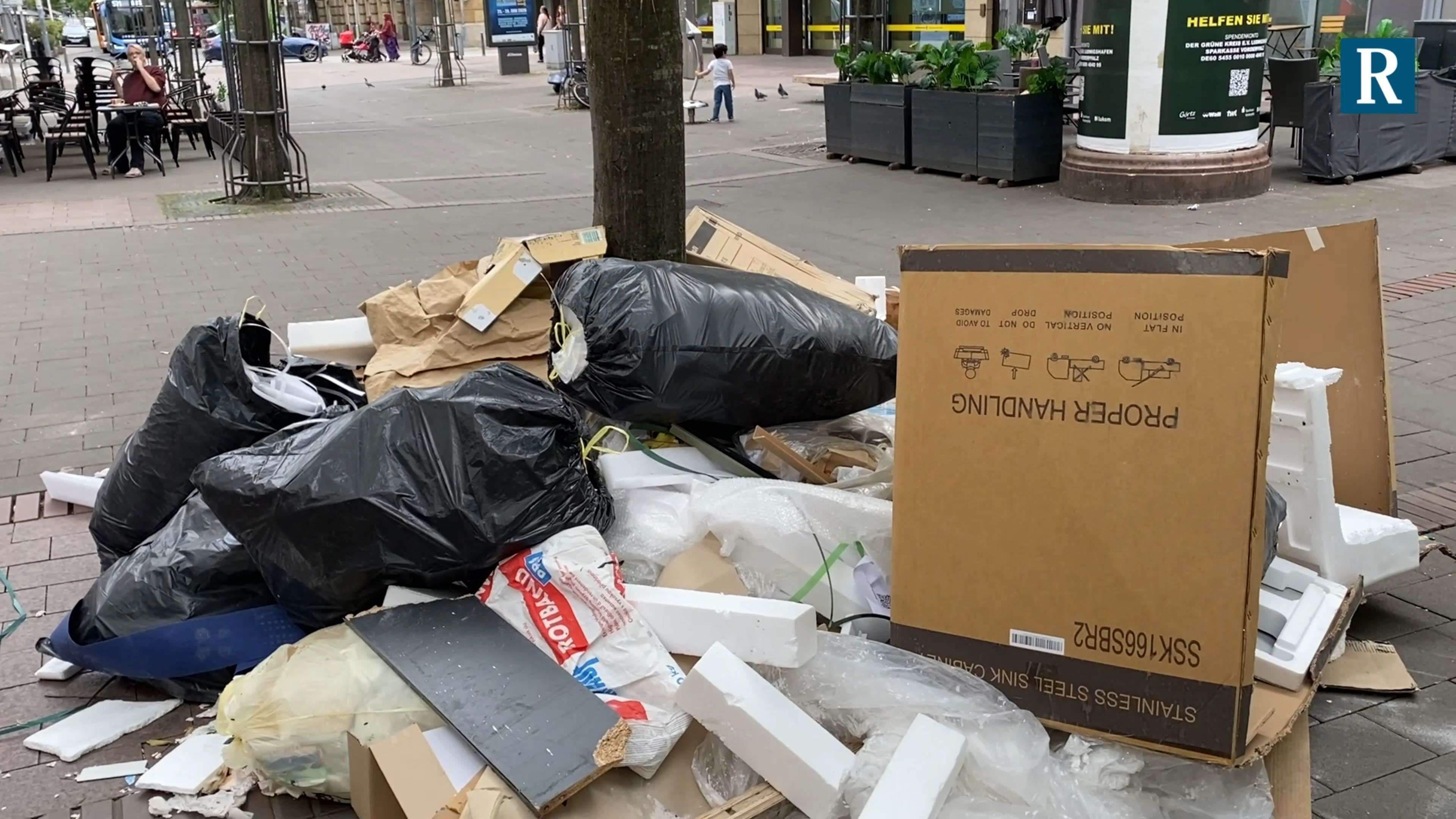 Video: Wilder Müll in Ludwigshafen