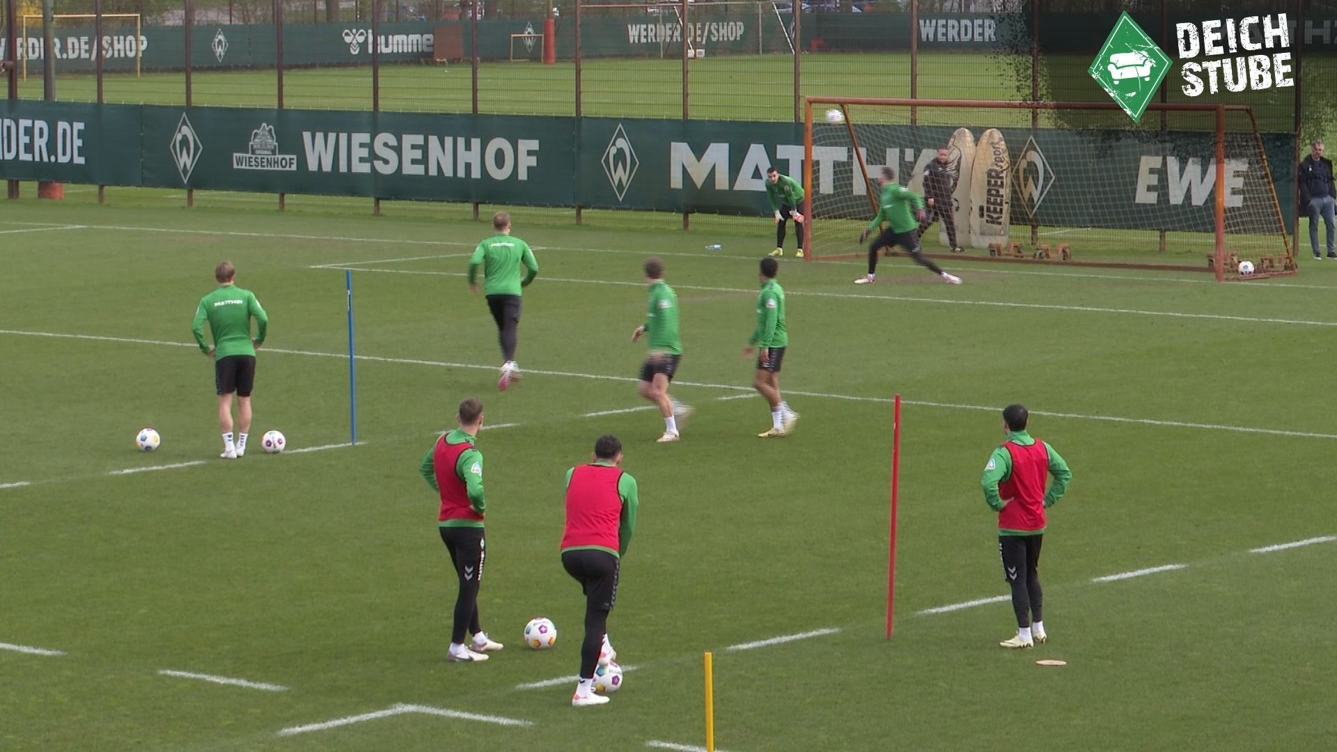 Tore, Tore, Tore und Amos Pieper trifft besonders schön: So lief das Werder Bremen-Training vor Wolfsburg!