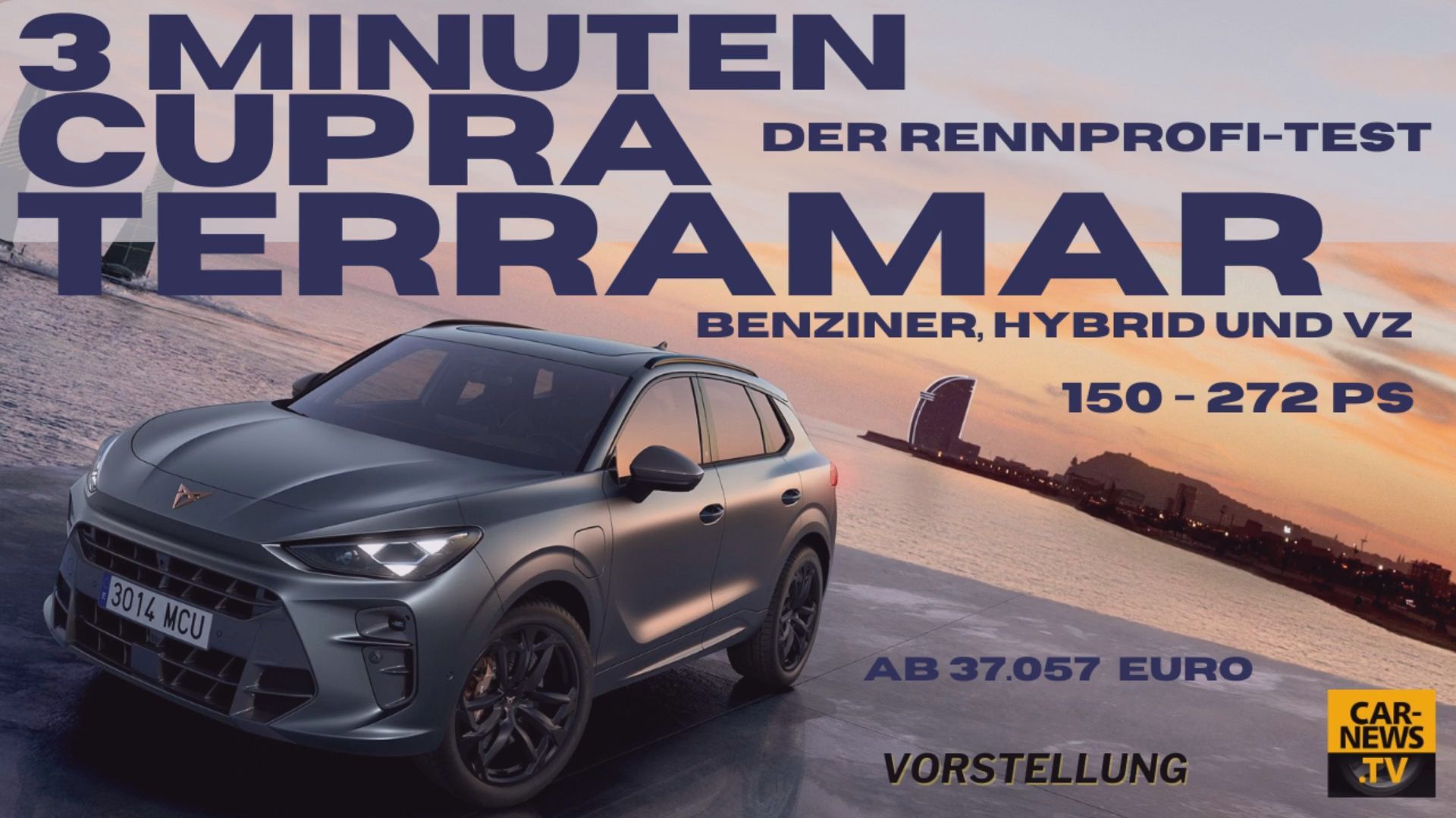 3 Minuten Cupra Terramar VZ - Der Profitest mit Klaus Niedzwiedz