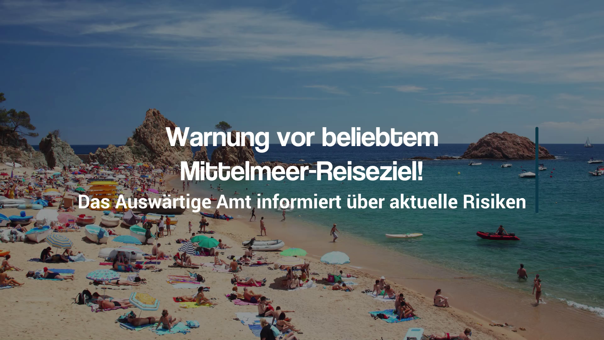 Travel warning: The Foreign Office warns against this popular destination on the Mediterranean
