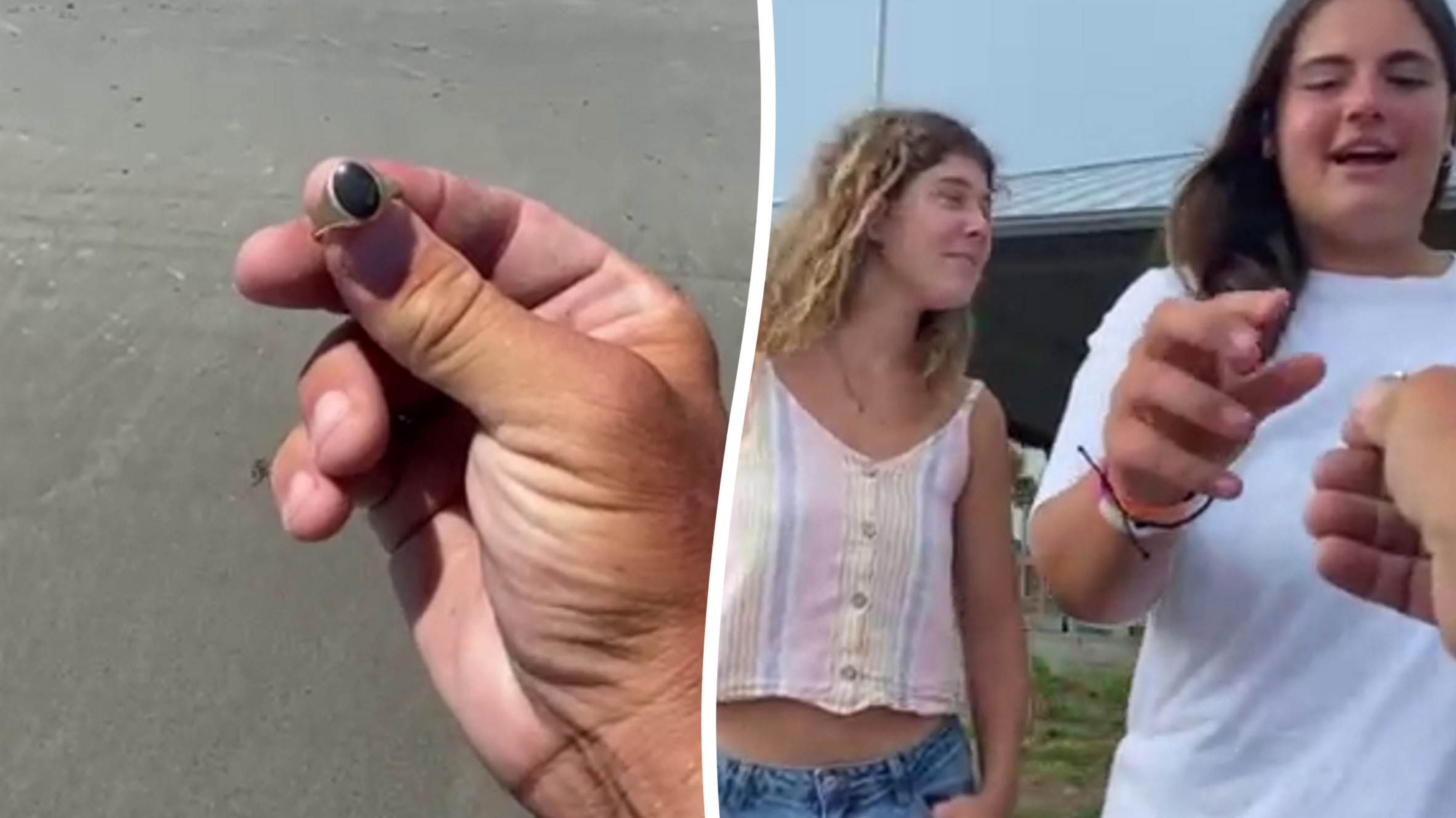 Video: Sondengänger findet Absolventenring am Strand und gibt ihn an seinen Besitzer zurück