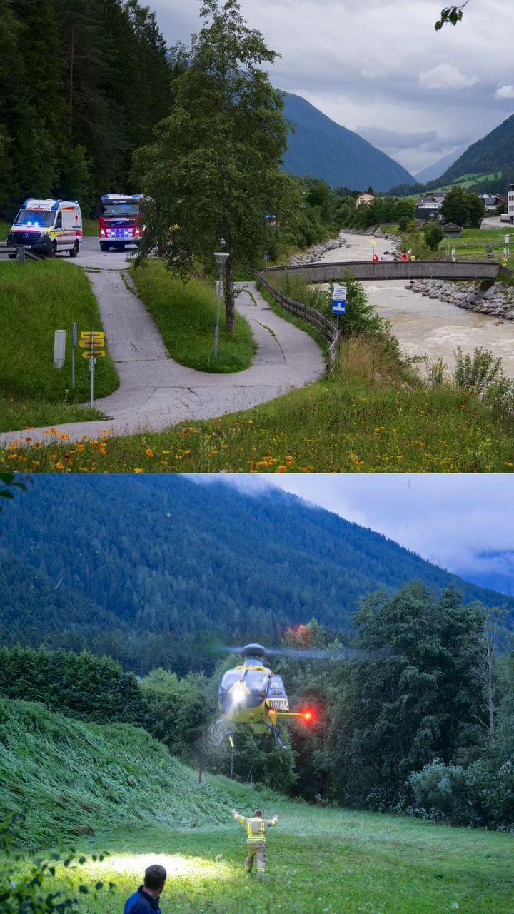 Video: Mann mit Schwimmreifen aus Ruetz gerettet