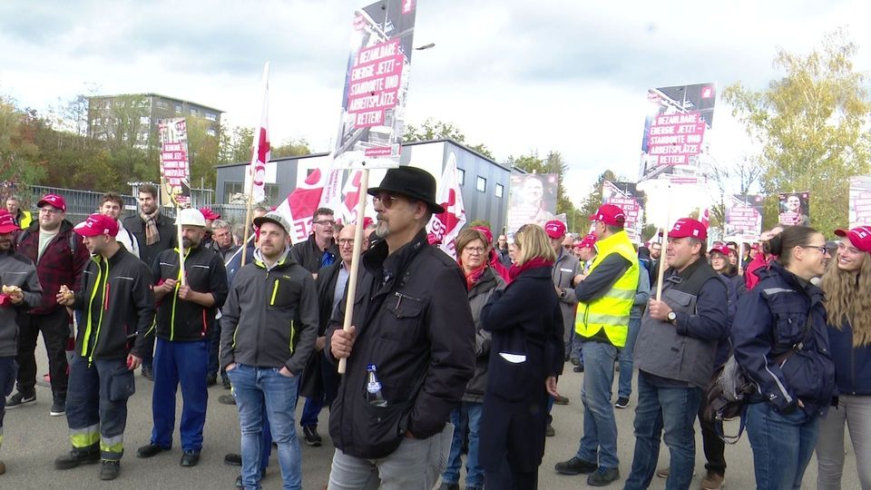Forderung nach Industriestrompreis: Kundgebung in Gersthofen