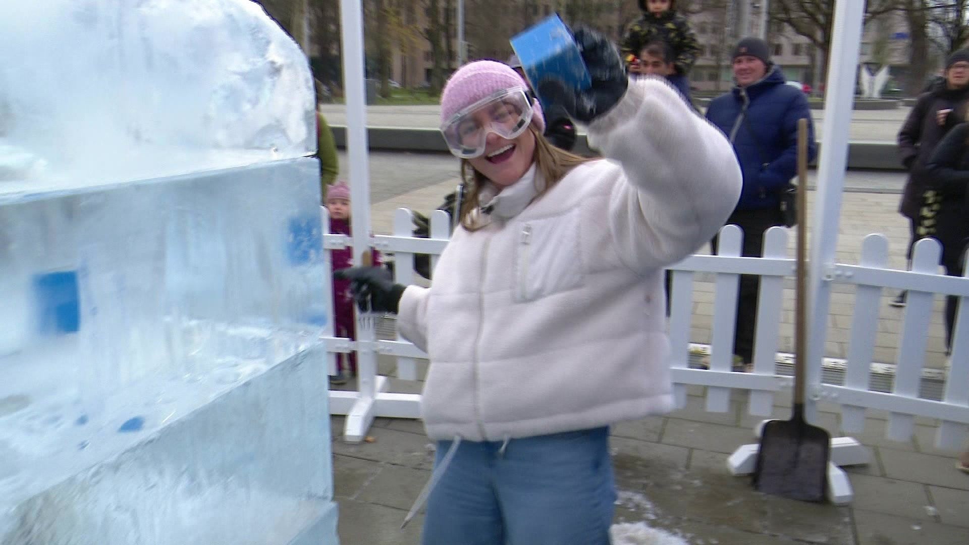 Battle against the Ice - Reporter takes on the swa Ice Block Challenge