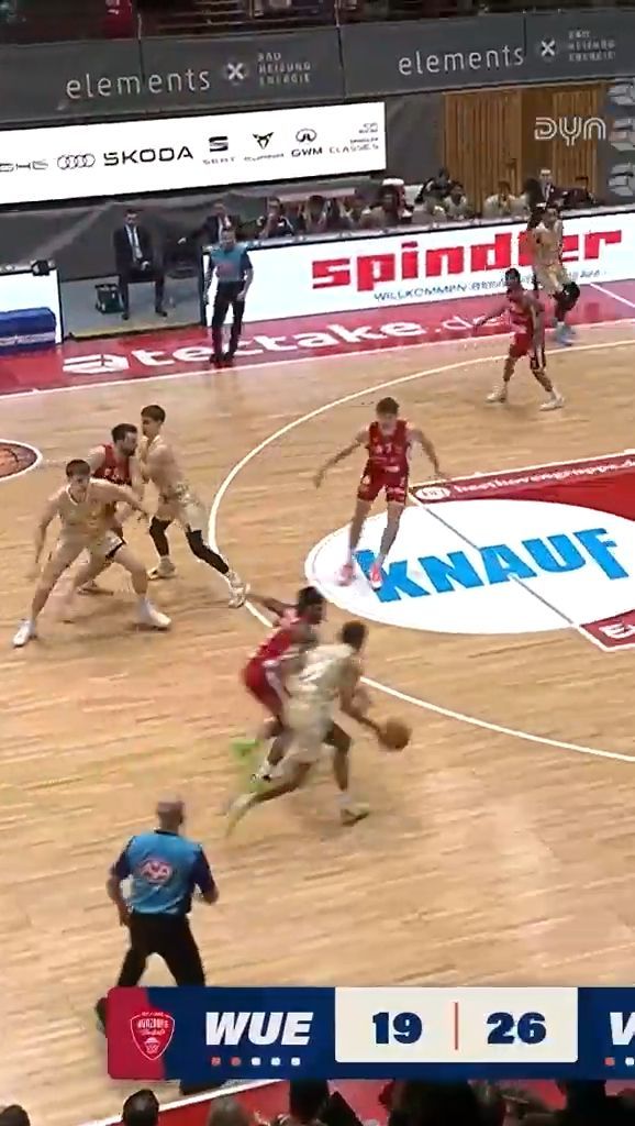 Spiel Highlights zu FIT/One Würzburg Baskets - RASTA Vechta