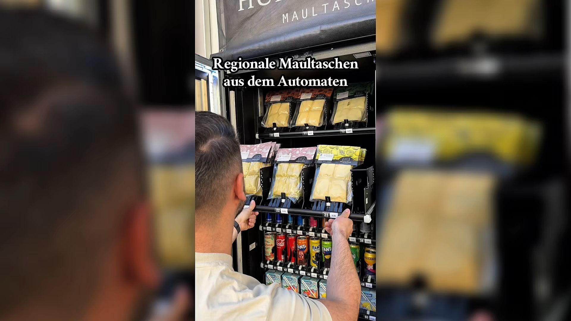 Maultaschen from Hülle und Fülle are now available from the vending machine