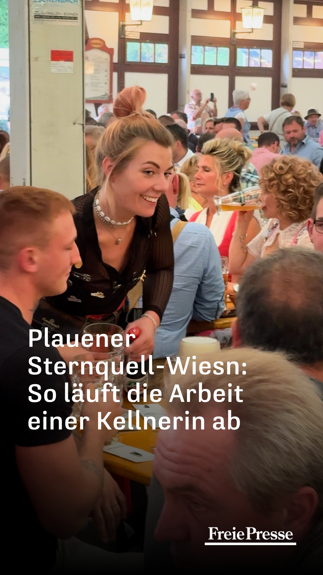 Waitressing at the Plauen Sternquell-Wiesn