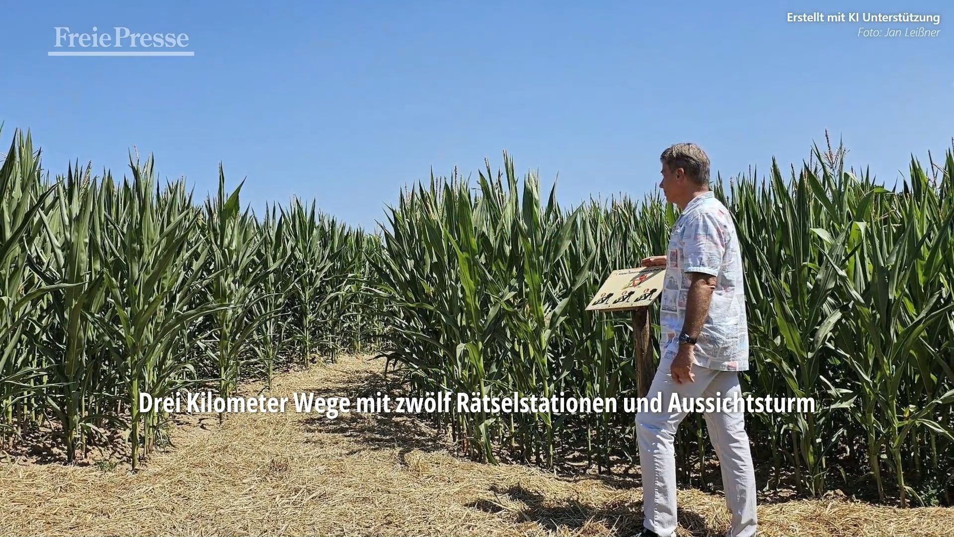 Video: Maislabyrinth öffnet in Karls Erlebnis-Dorf in Döbeln