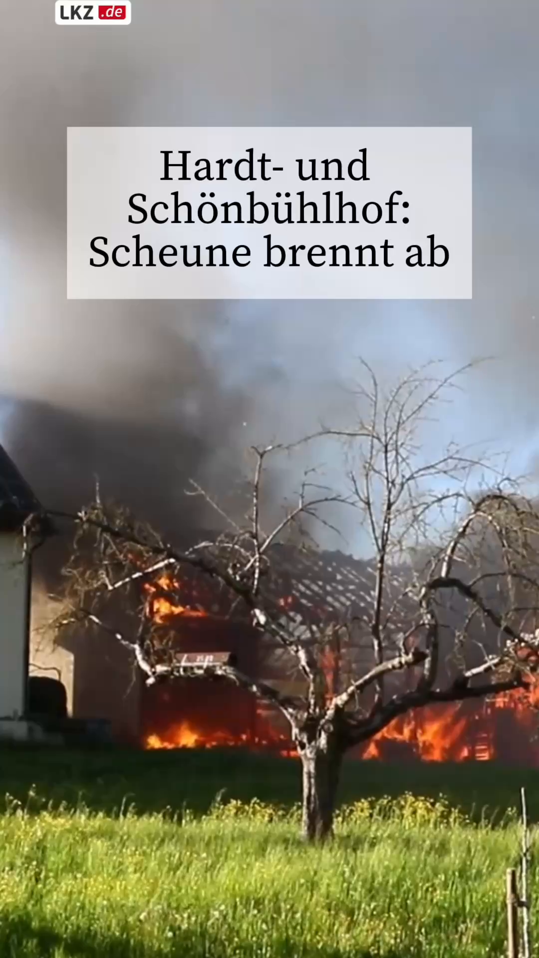 Video: Scheunenbrand im Hardt- und Schönbühlhof