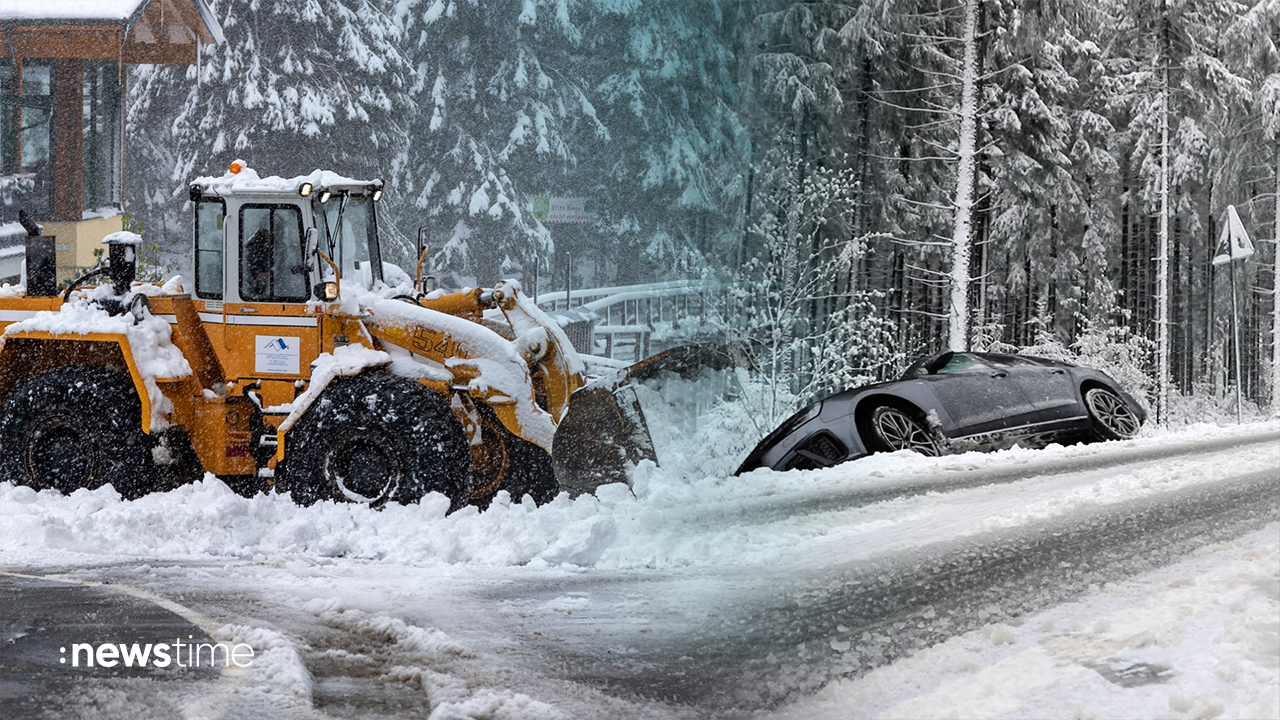 Rückkehr des Winters: Schnee, Stürme und Eis sorgen für Chaos auf den Straßen