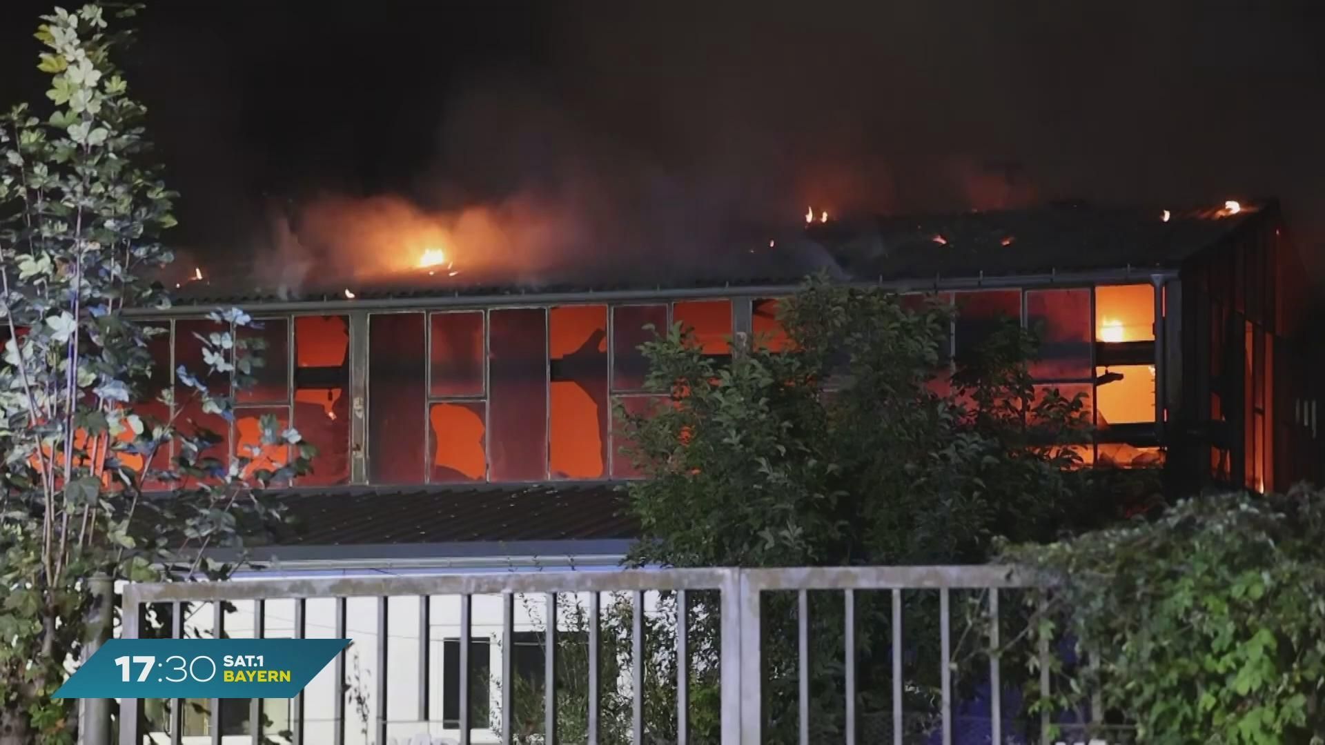 Brand in Kleinostheim: Mehrere Gasflaschen explodieren