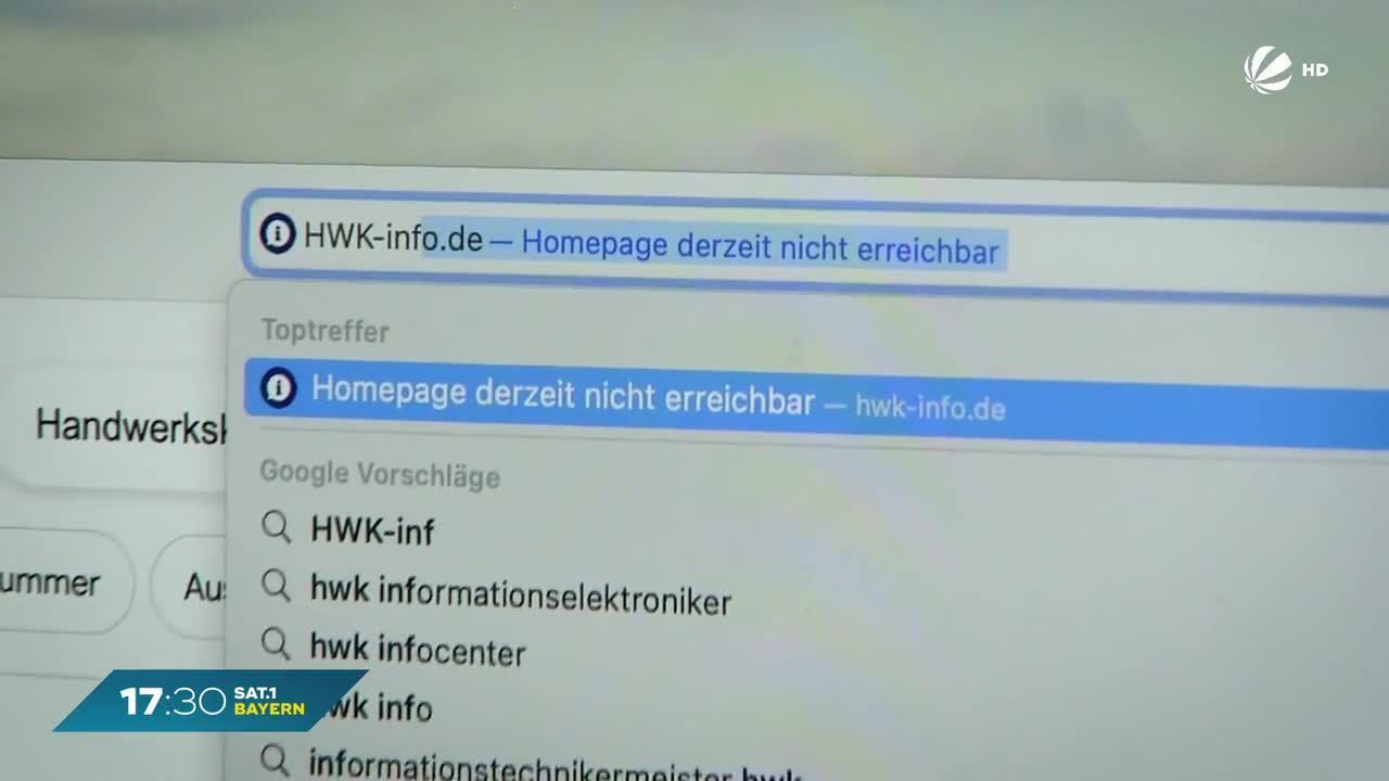 Hackerangriff in Bayern: System-Ausfall bei Handwerkskammern