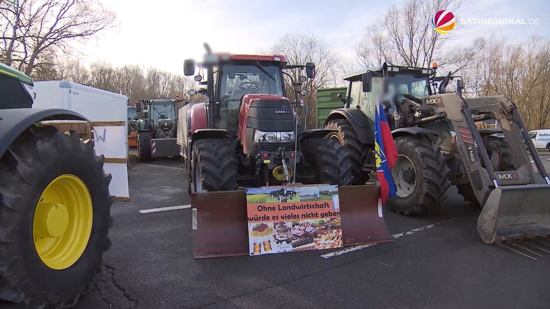 Bauernproteste am JadeWeserPort in Wilhelmshaven gehen weiter