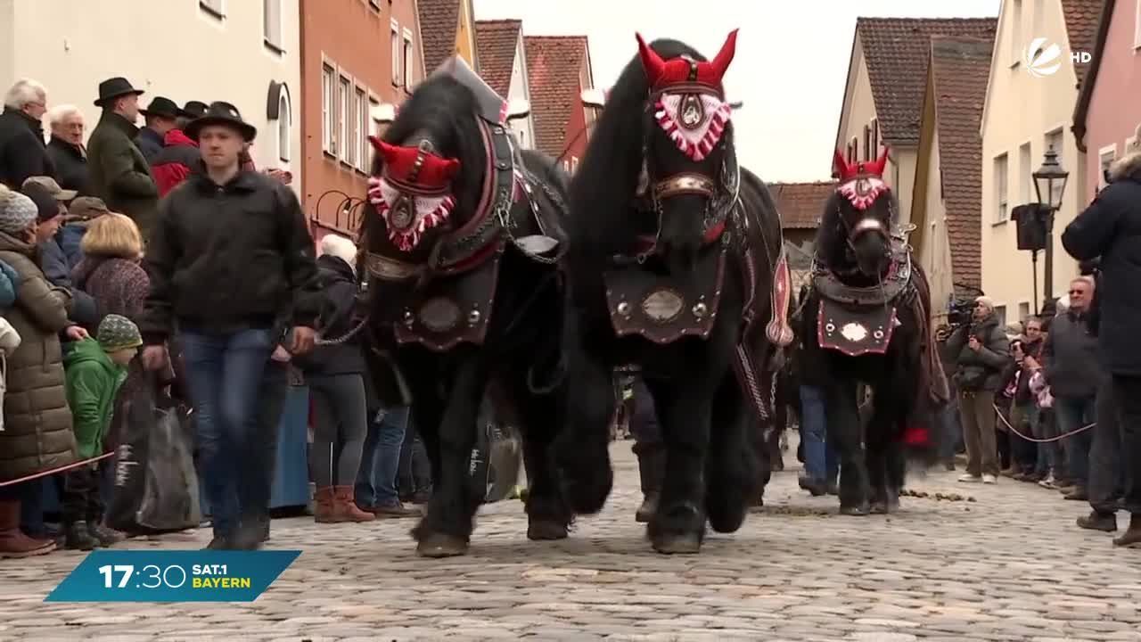 Das größte Winter-Volksfest in Bayern: Viel Tradition beim Berchinger Rossmarkt