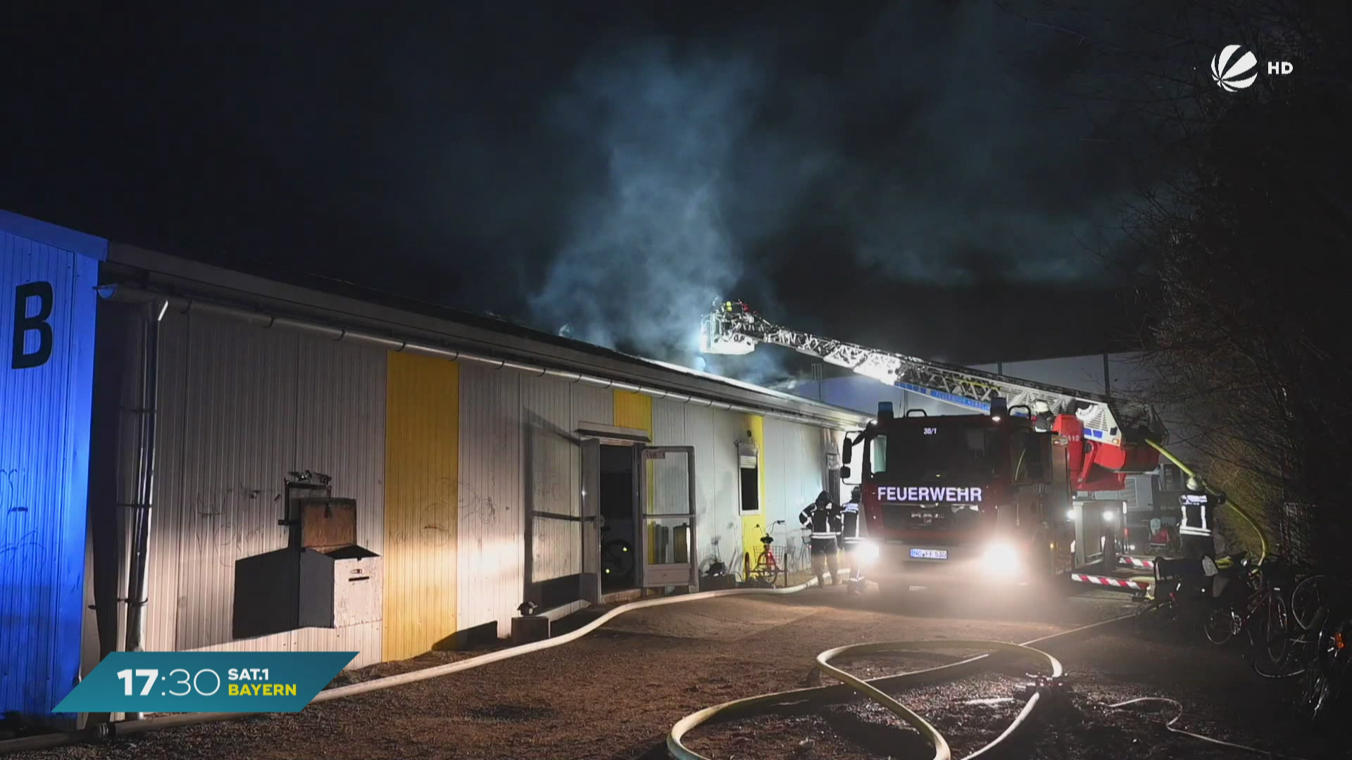 Asylunterkunft in Schwaben: Kind hat wohl Brand verursacht