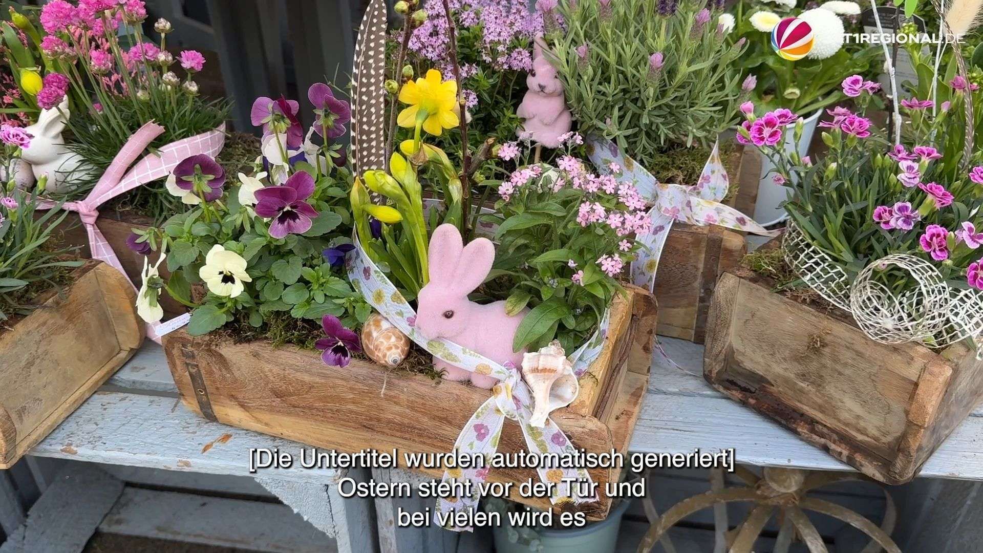 Hochbetrieb kurz vor Ostern in Blumenladen in Hannover