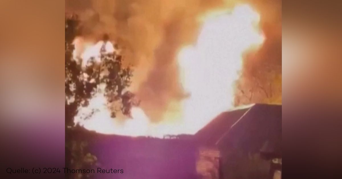 Nach Angriff: Ethanolanlage in Russland in Flammen