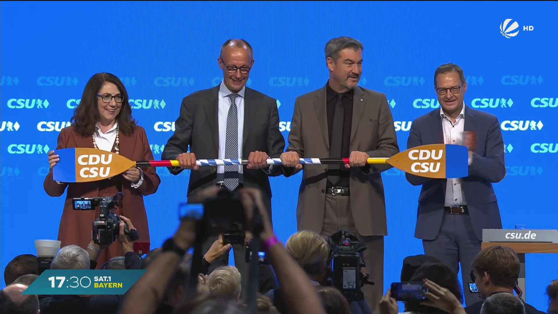 75 Jahre im Bundestag: CSU feiert Jubiläum in München - Video
